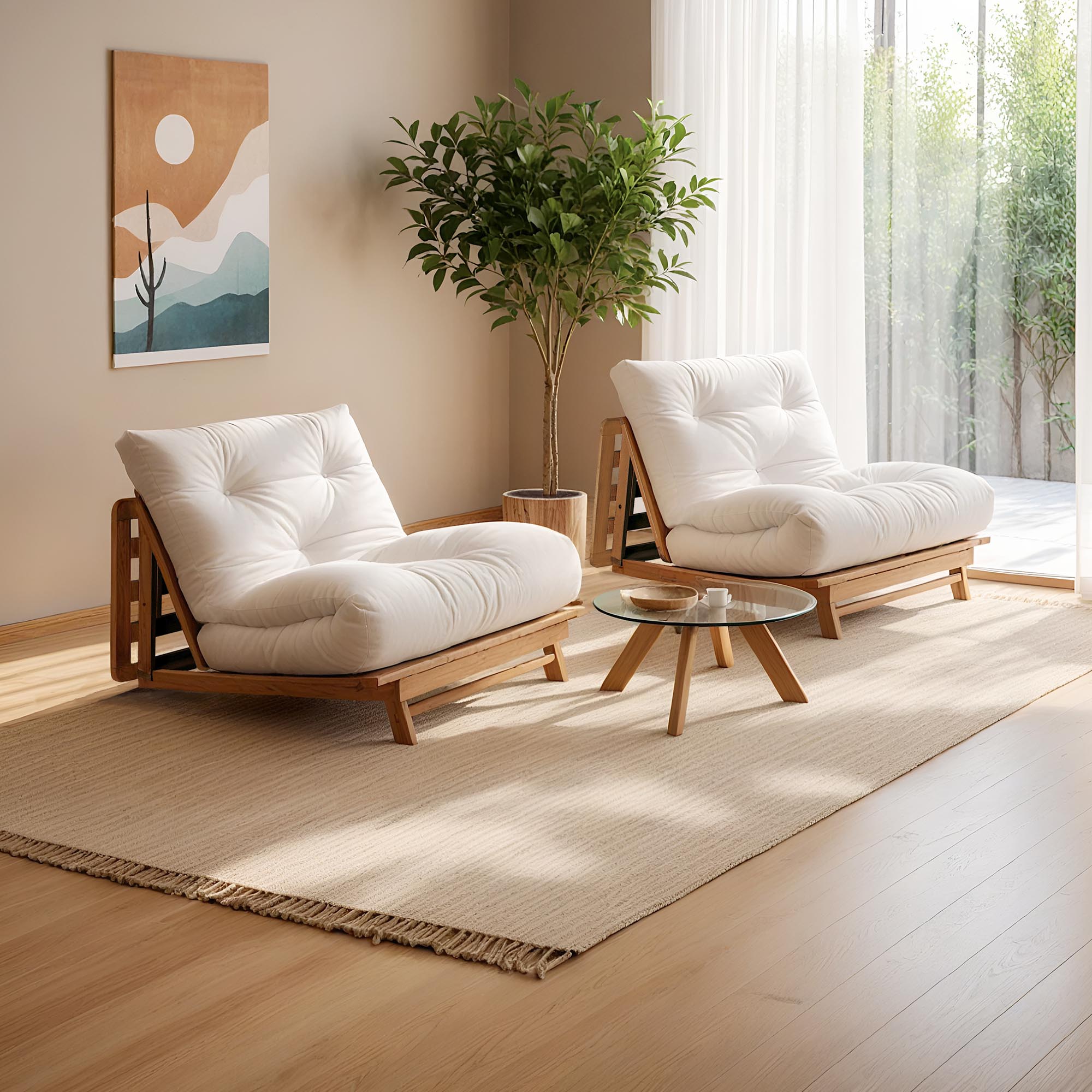 Комплект два крісла і столик