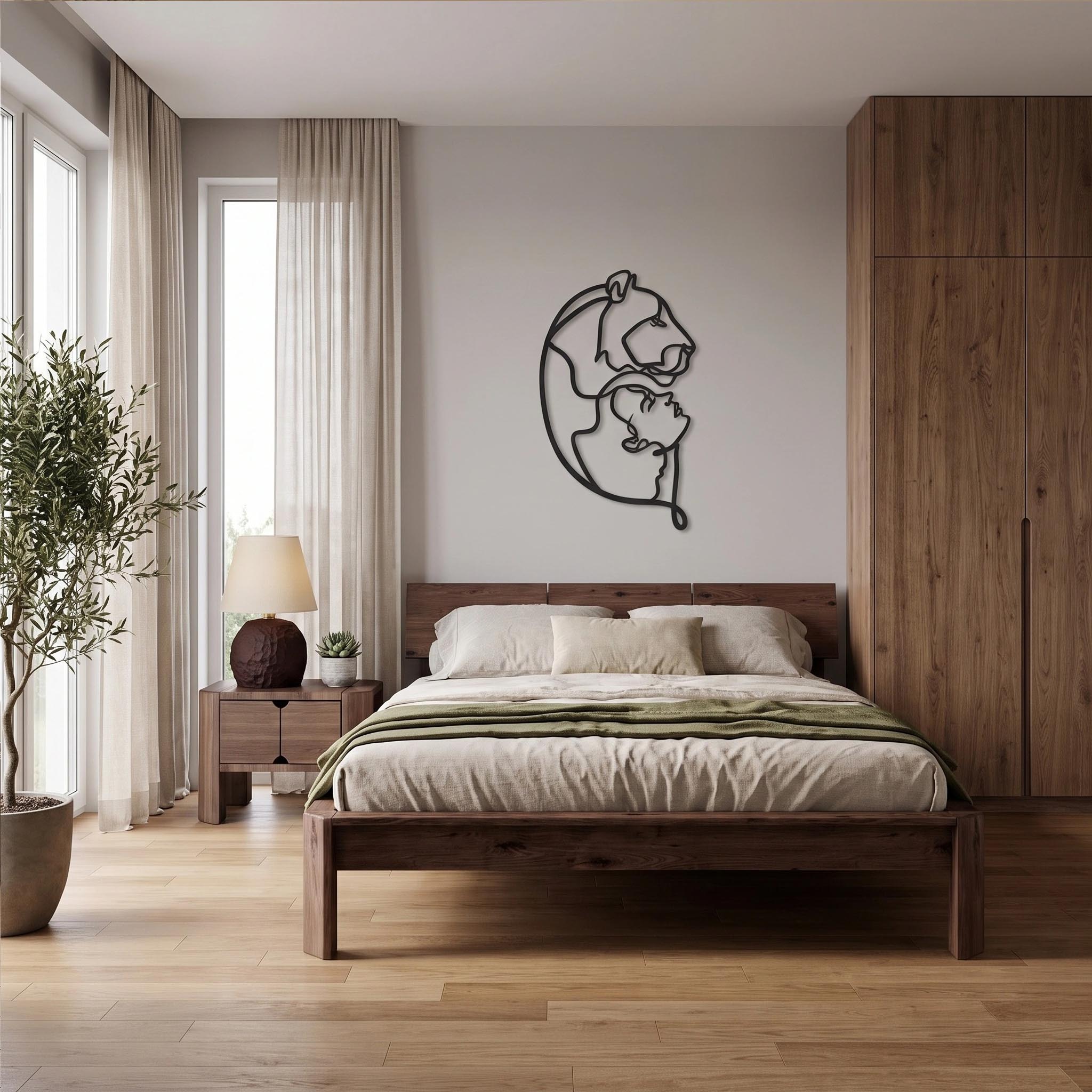 Двуспальная кровать LOFT, 180х200 см, древесина бука с сучками