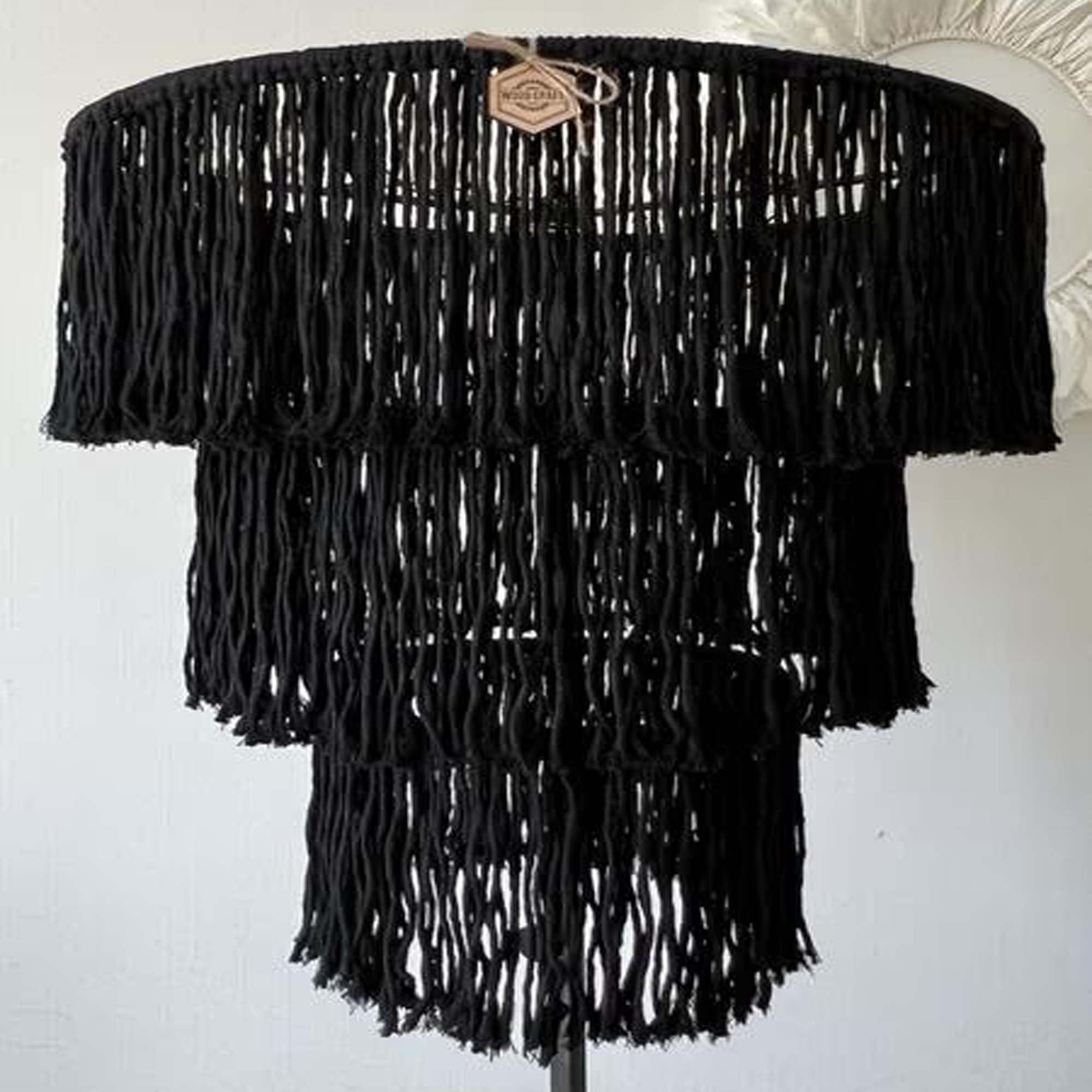 Абажур для світильника, чорний - зображення 1