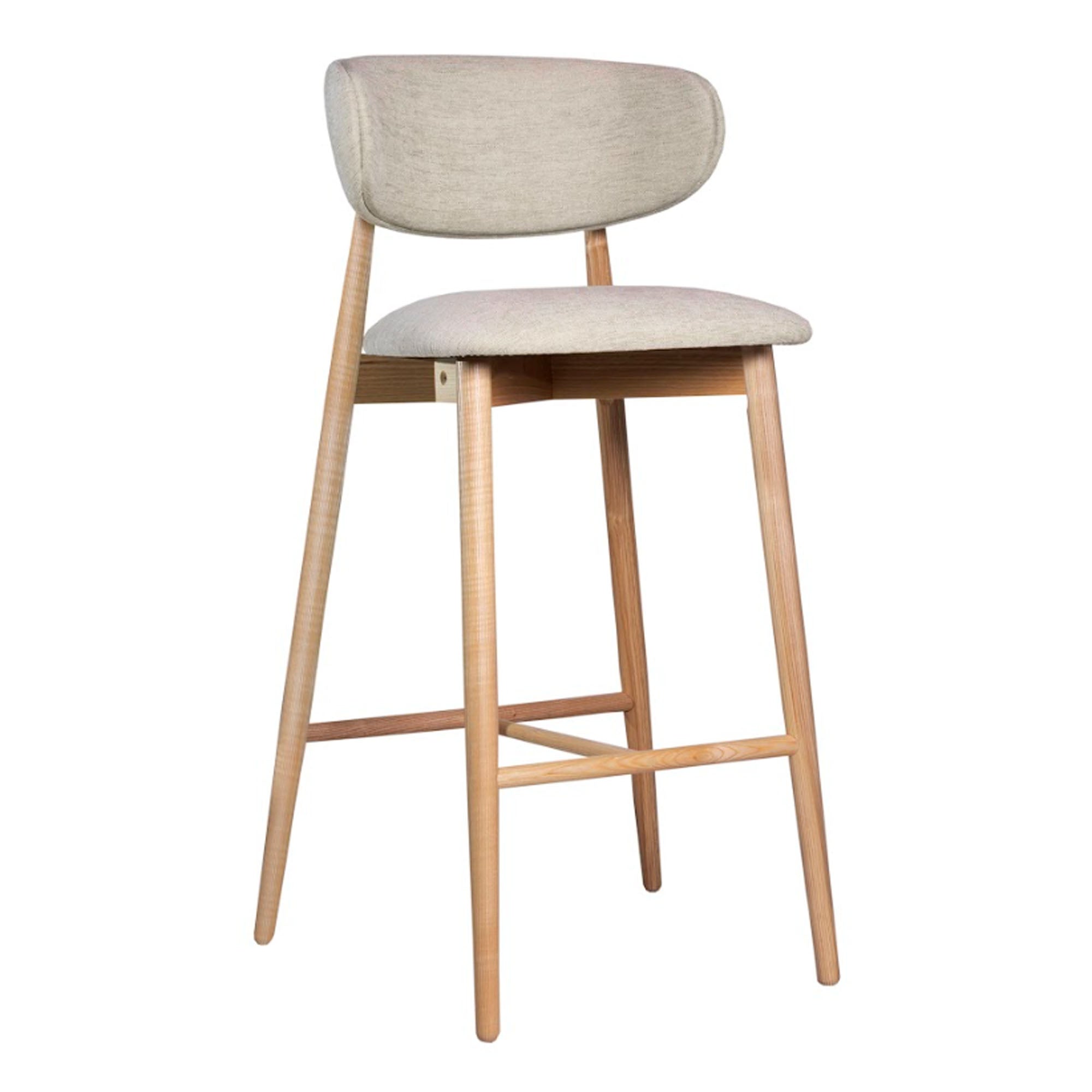 Барний стілець PANDA NEW з ясена, натуральний