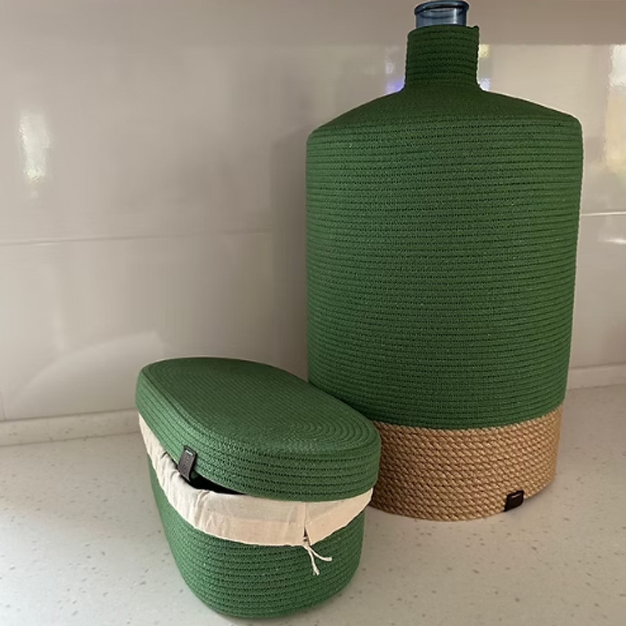 Чохол для бутля, джут, бавовна