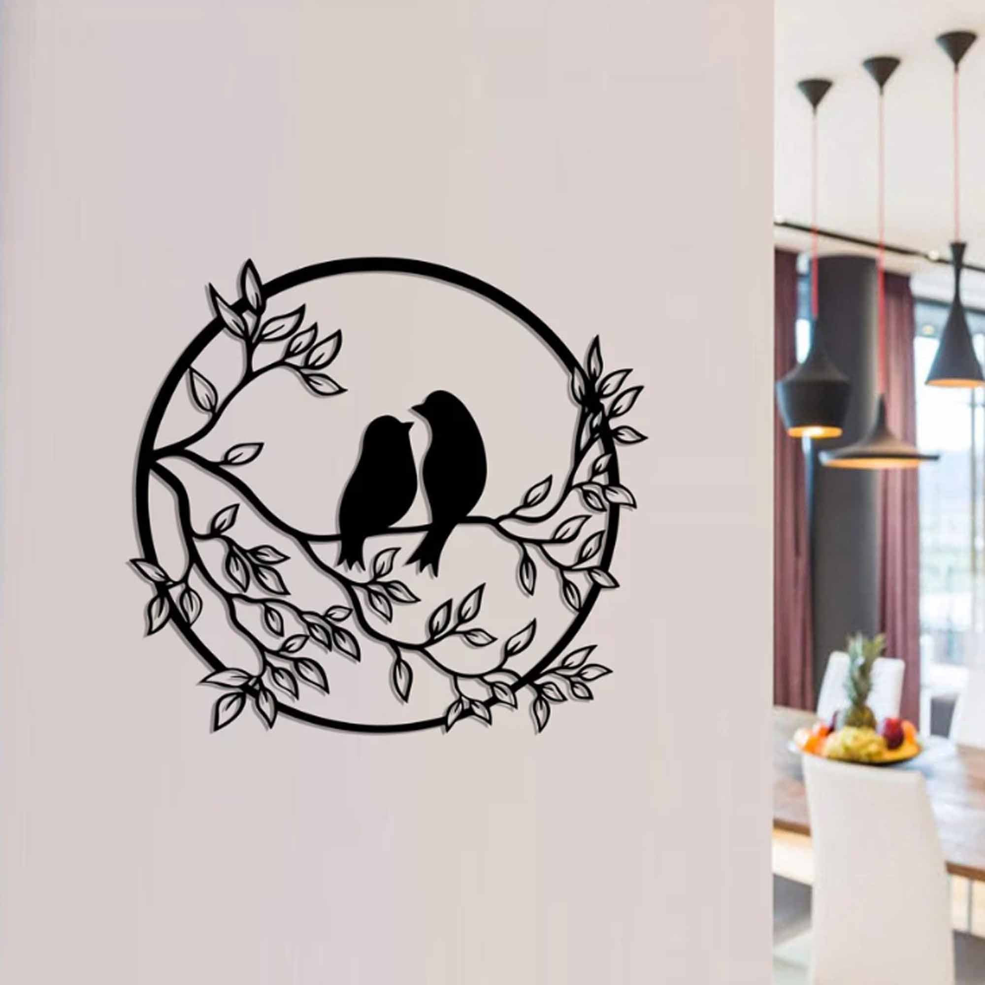 Дерев'яна картина BIRDS ON TREE - зображення 2