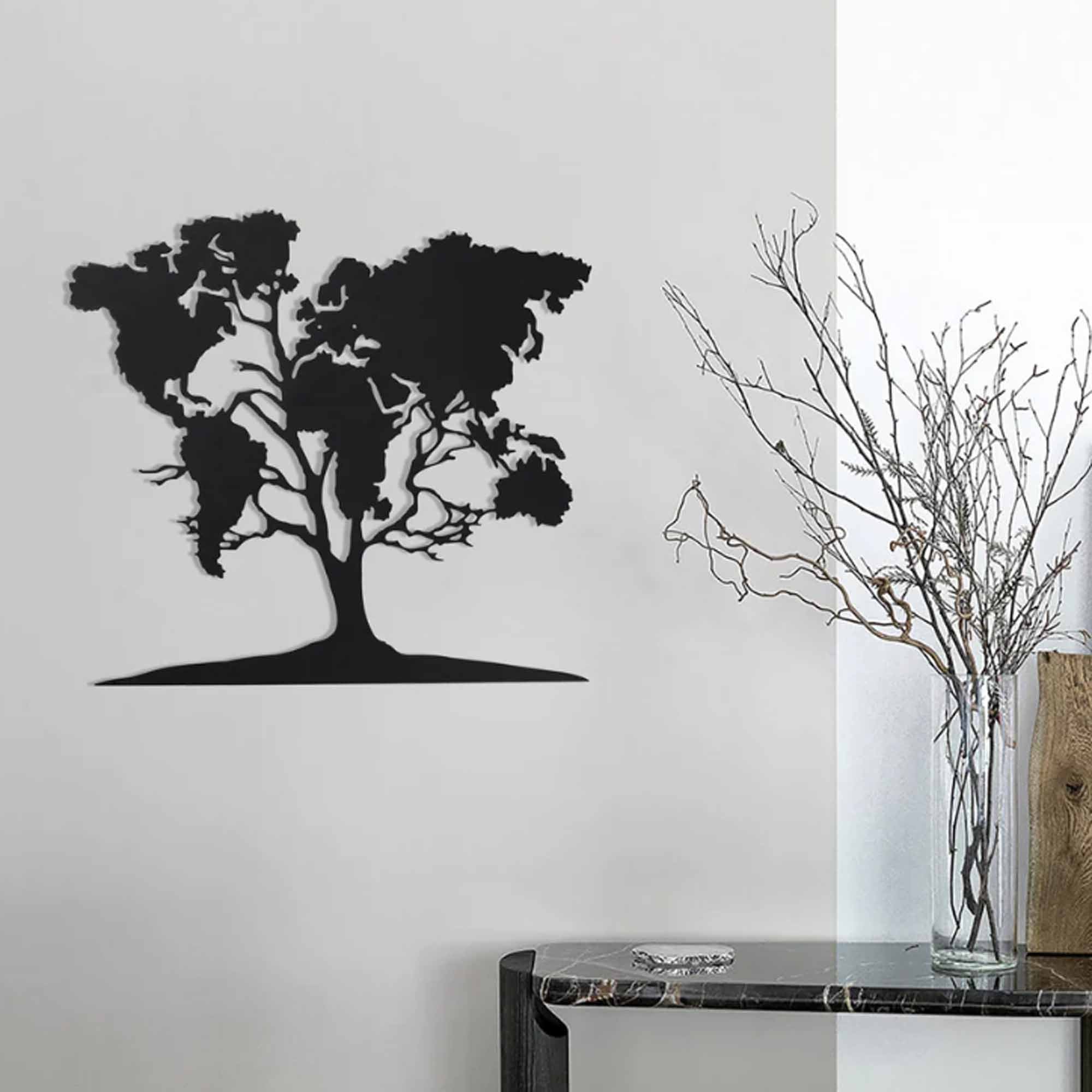 Дерев'яна картина WORLD MAP TREE - зображення 1