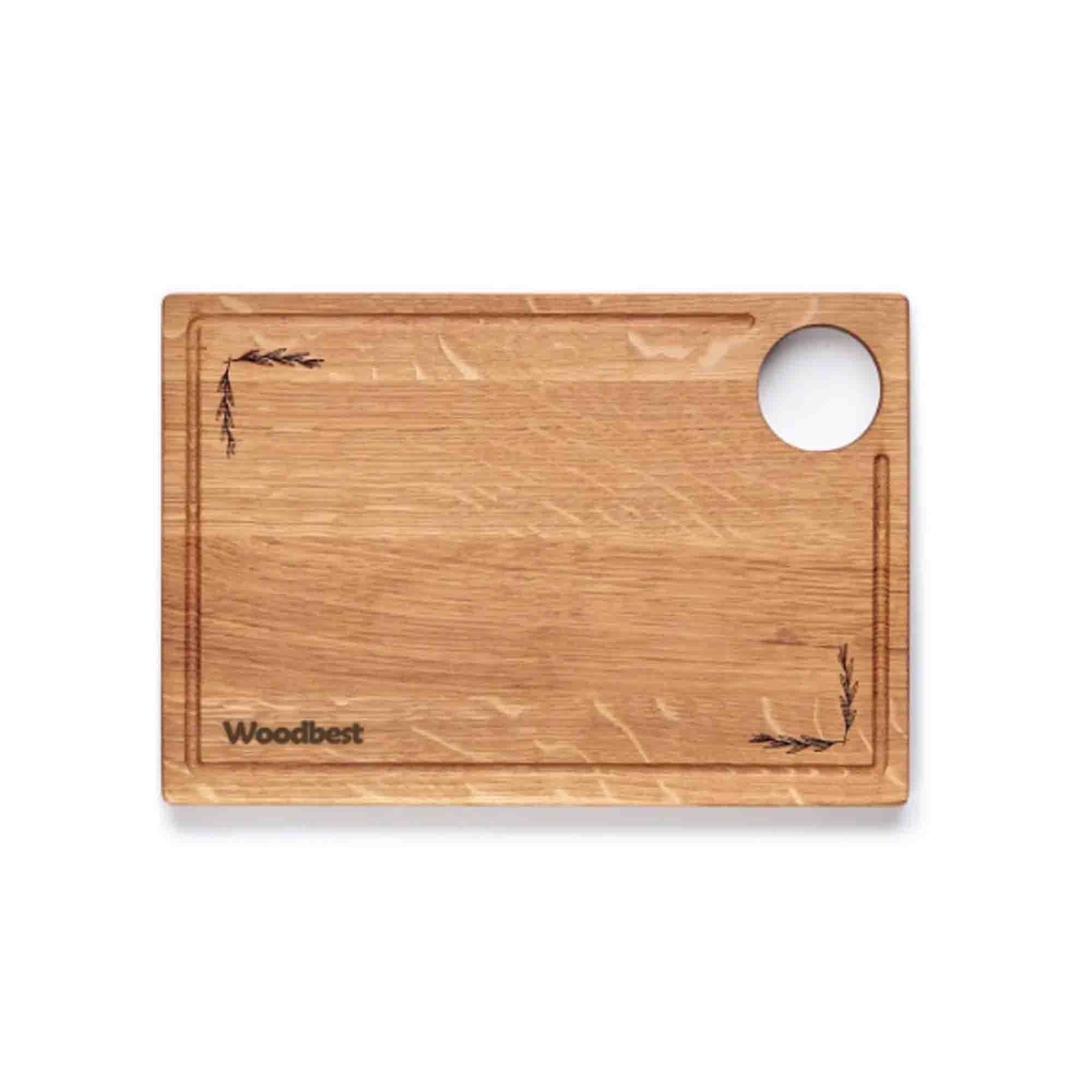Дерев'яна кухонна дошка WOODBEST 30 х 20 см, з дуба - зображення 1