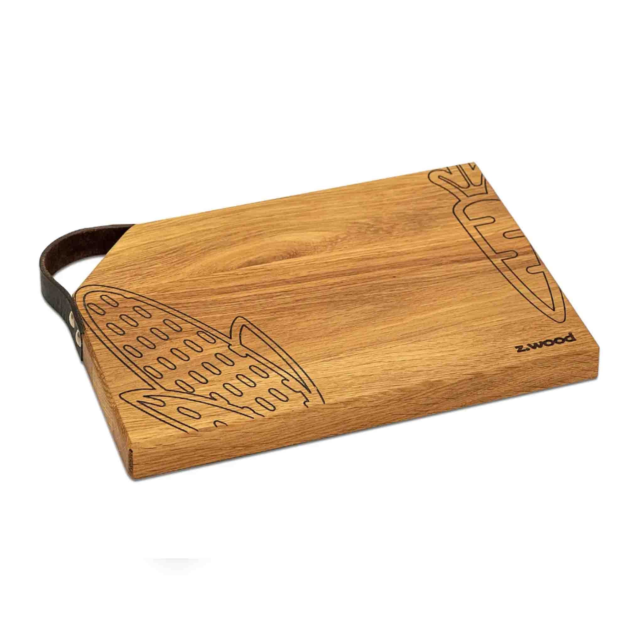 Дерев'яна кухонна дошка WOODBEST GRILL 30 х 20 см, з дуба - зображення 2