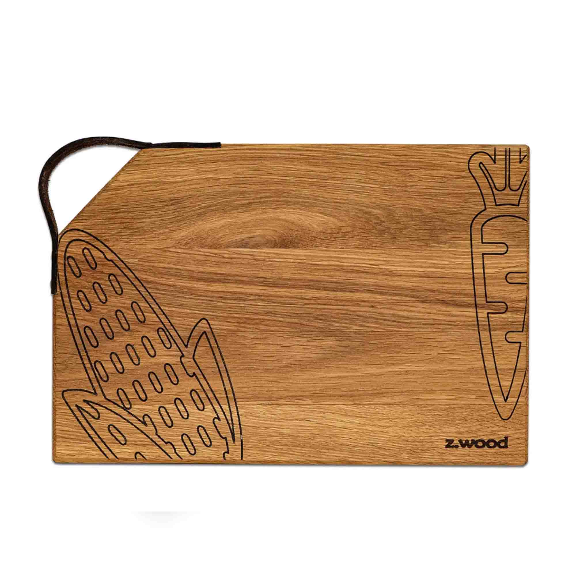 Дерев'яна кухонна дошка WOODBEST GRILL 30 х 20 см, з дуба - зображення 1