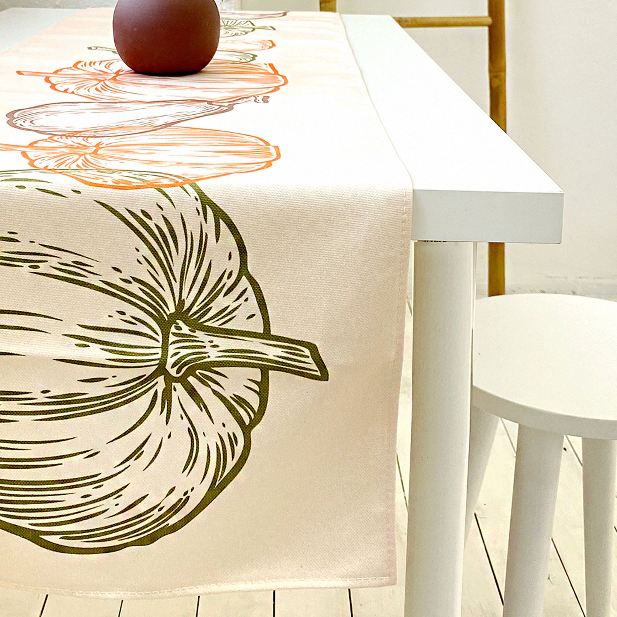 Дорожка на стол КОЛЛАЖ тыквы