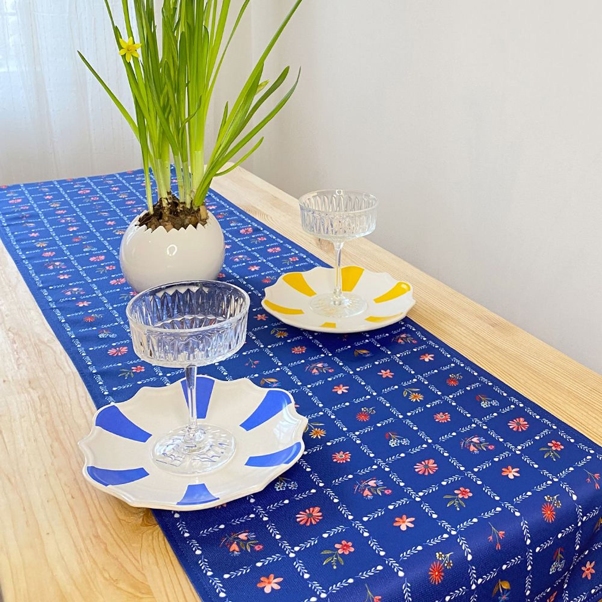 Доріжка на стіл МОЗАЙКА З КВІТІВ