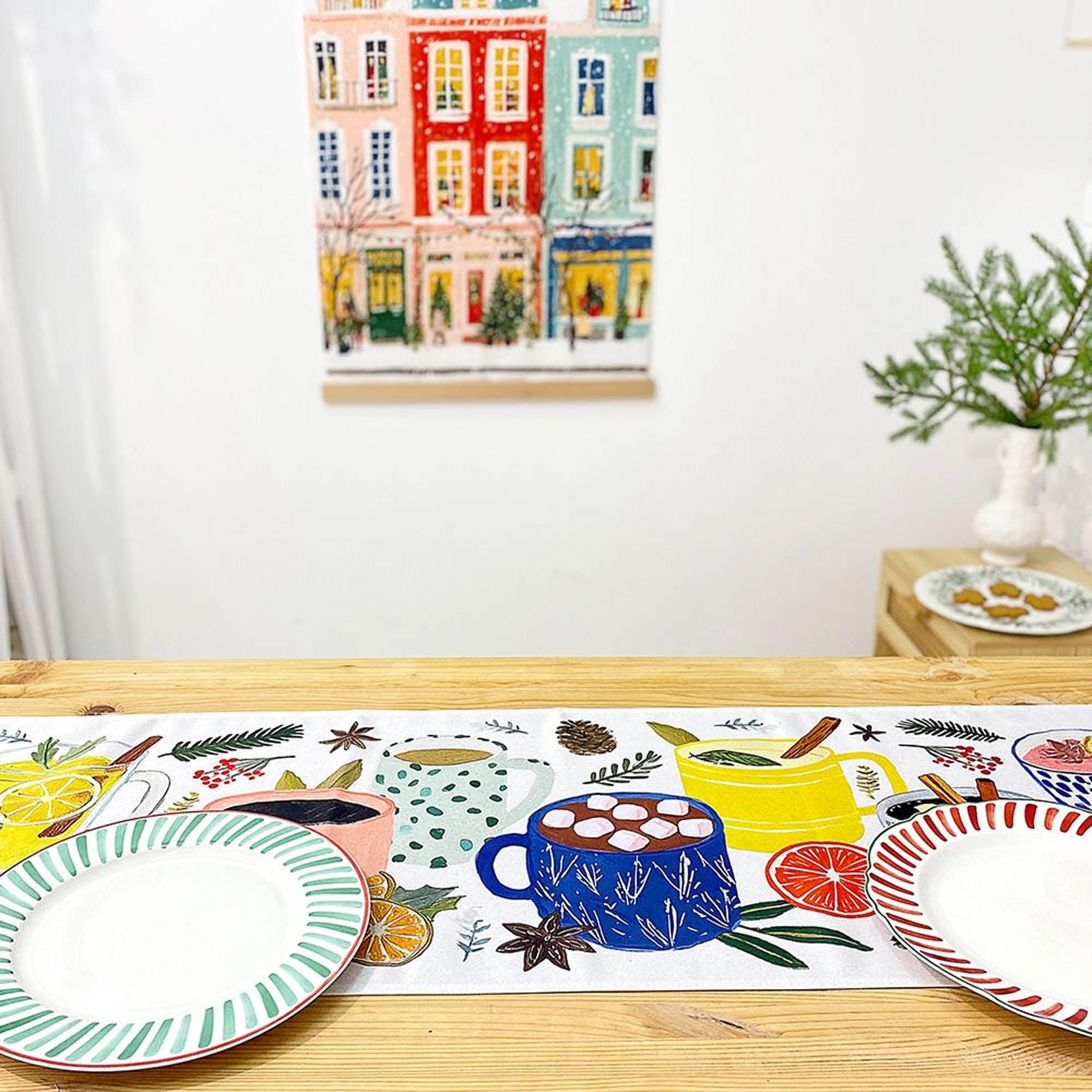 Доріжка на стіл ЗИМОВІ НАПОЇ