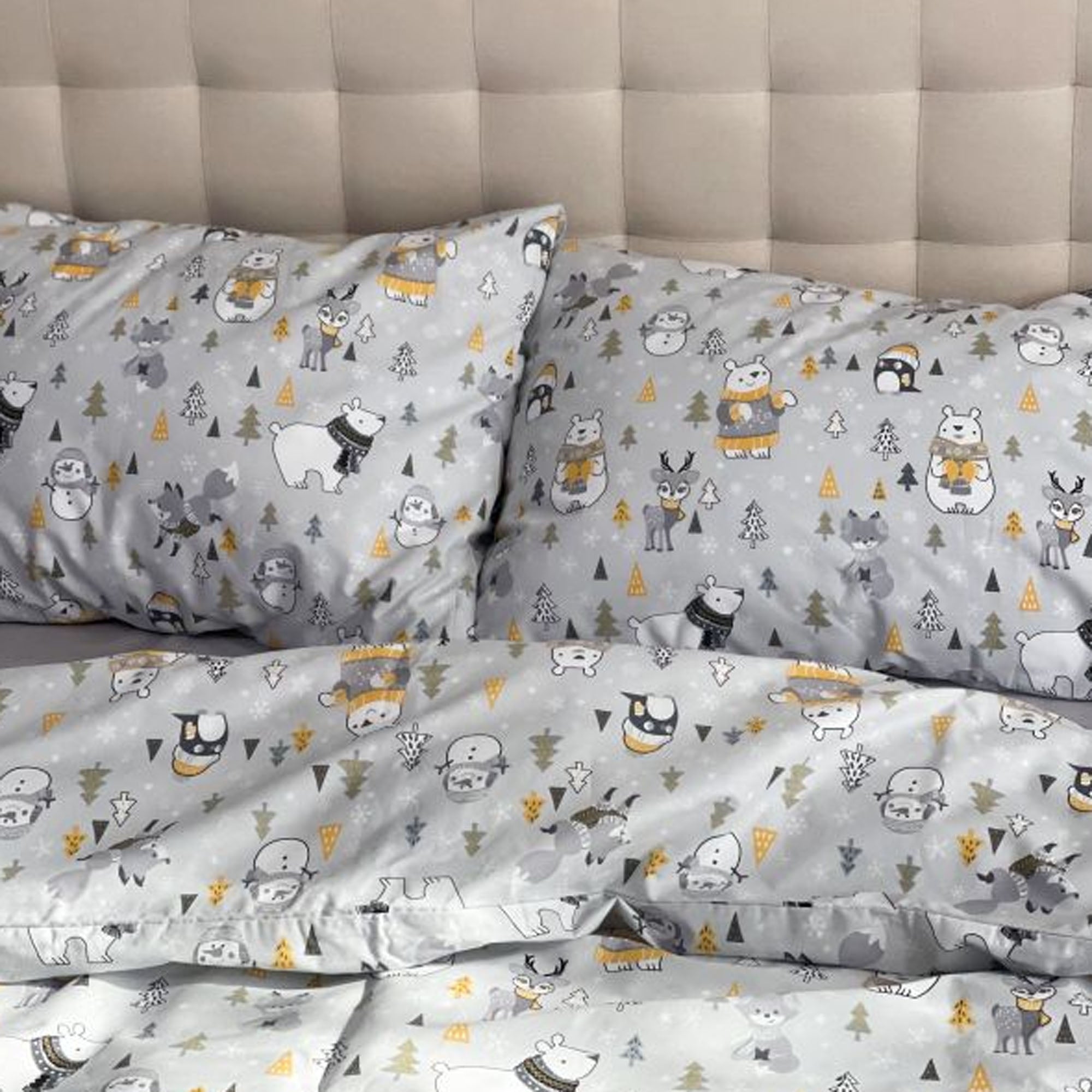 Дитяча постільна білизна LAPLAND GREY, поплін преміум