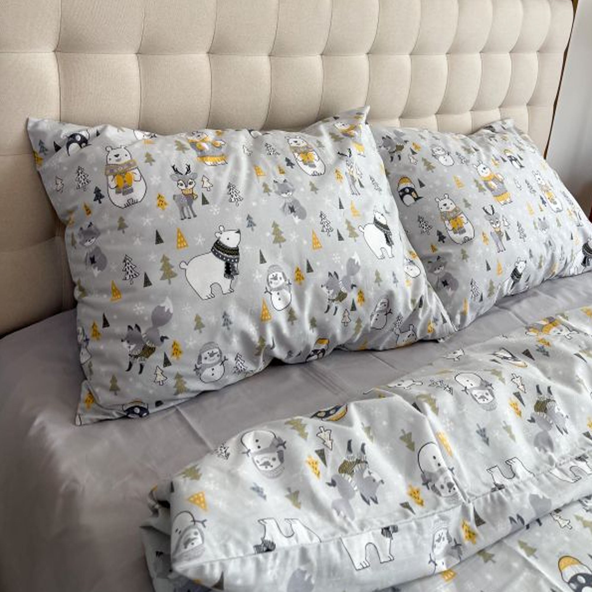 Дитяча постільна білизна LAPLAND GREY, поплін преміум