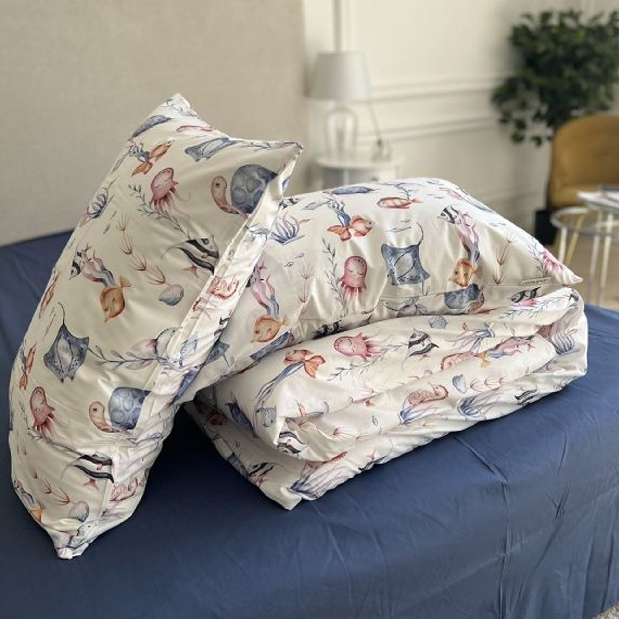 Дитяча постільна білизна SEA WORLD, поплін преміум