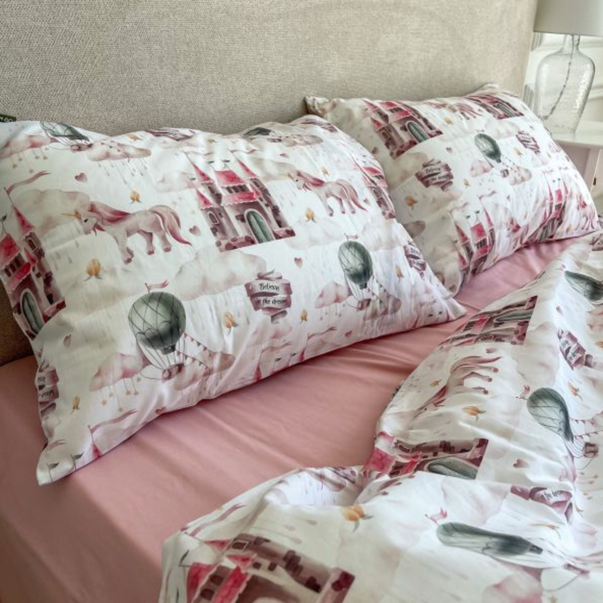 Дитяча постільна білизна WORLD OF UNICORNS, поплін преміум