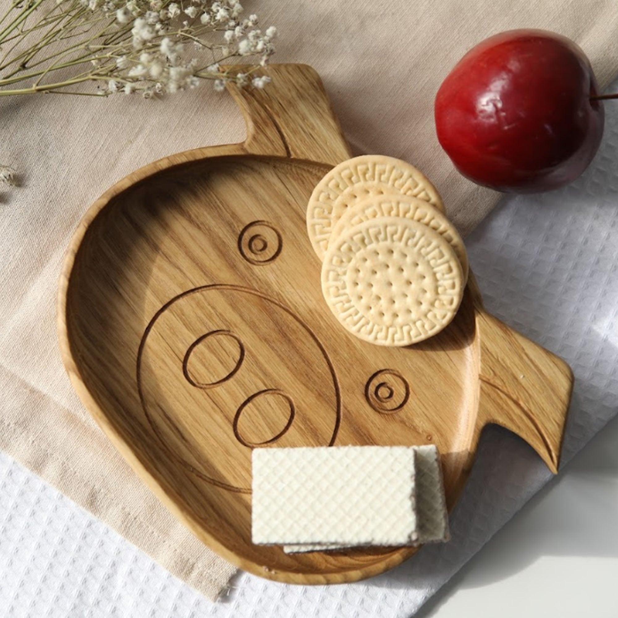 Дитяча тарілка КАБАНЧИК, з дерева