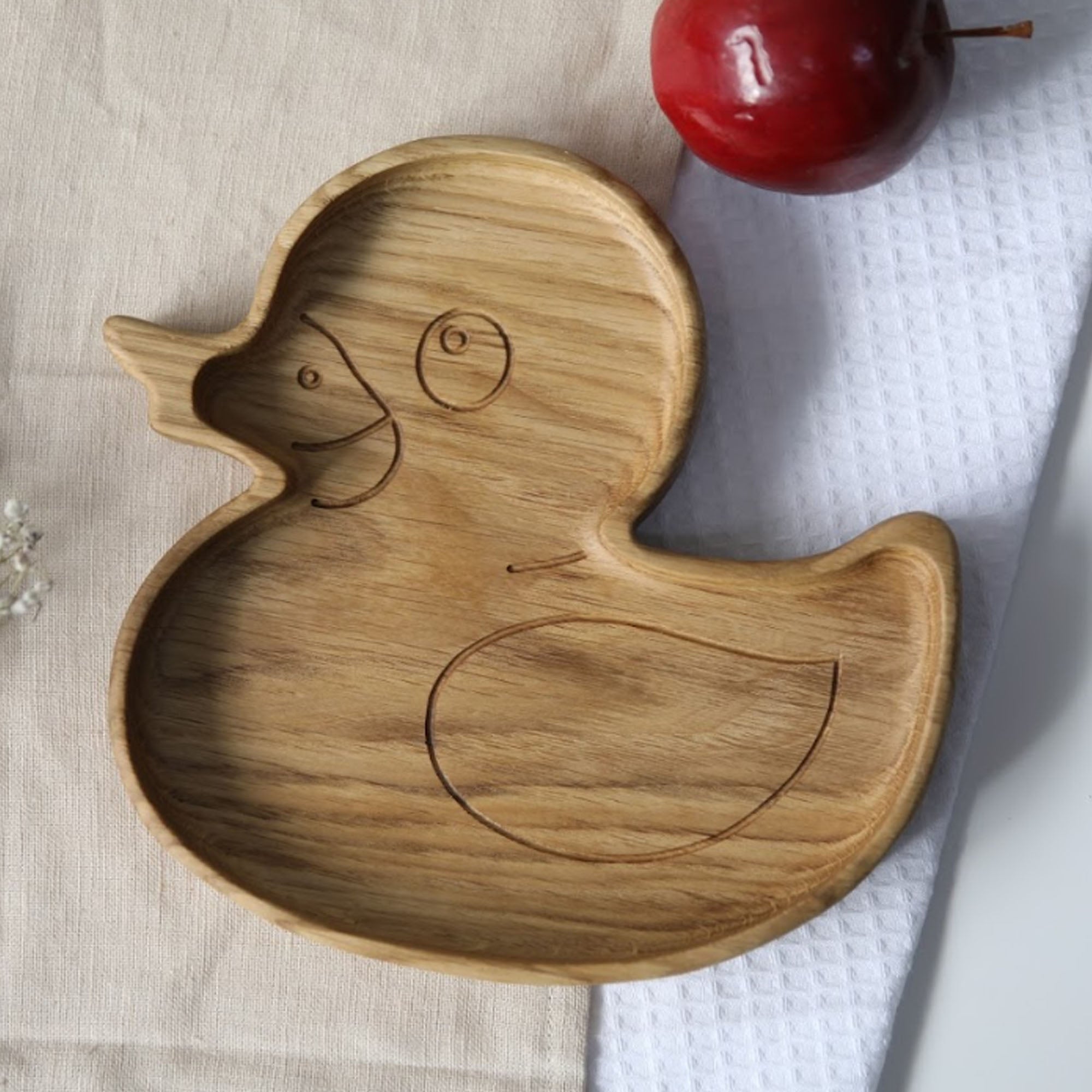 Дитяча тарілка КАЧЕНЯ, з дерева