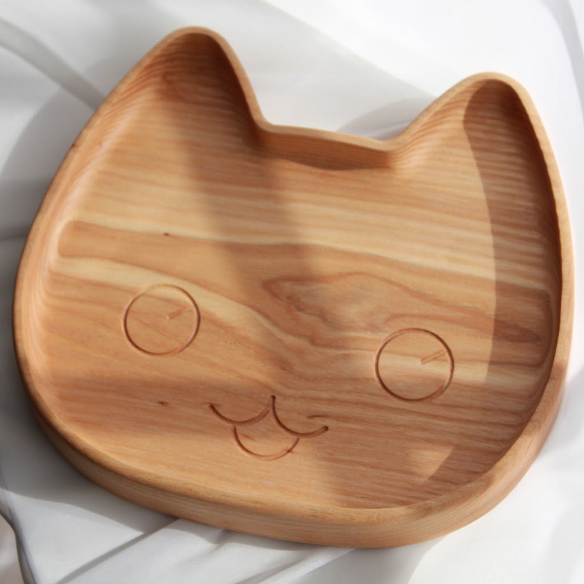 Дитяча тарілка КОТИК, з дерева