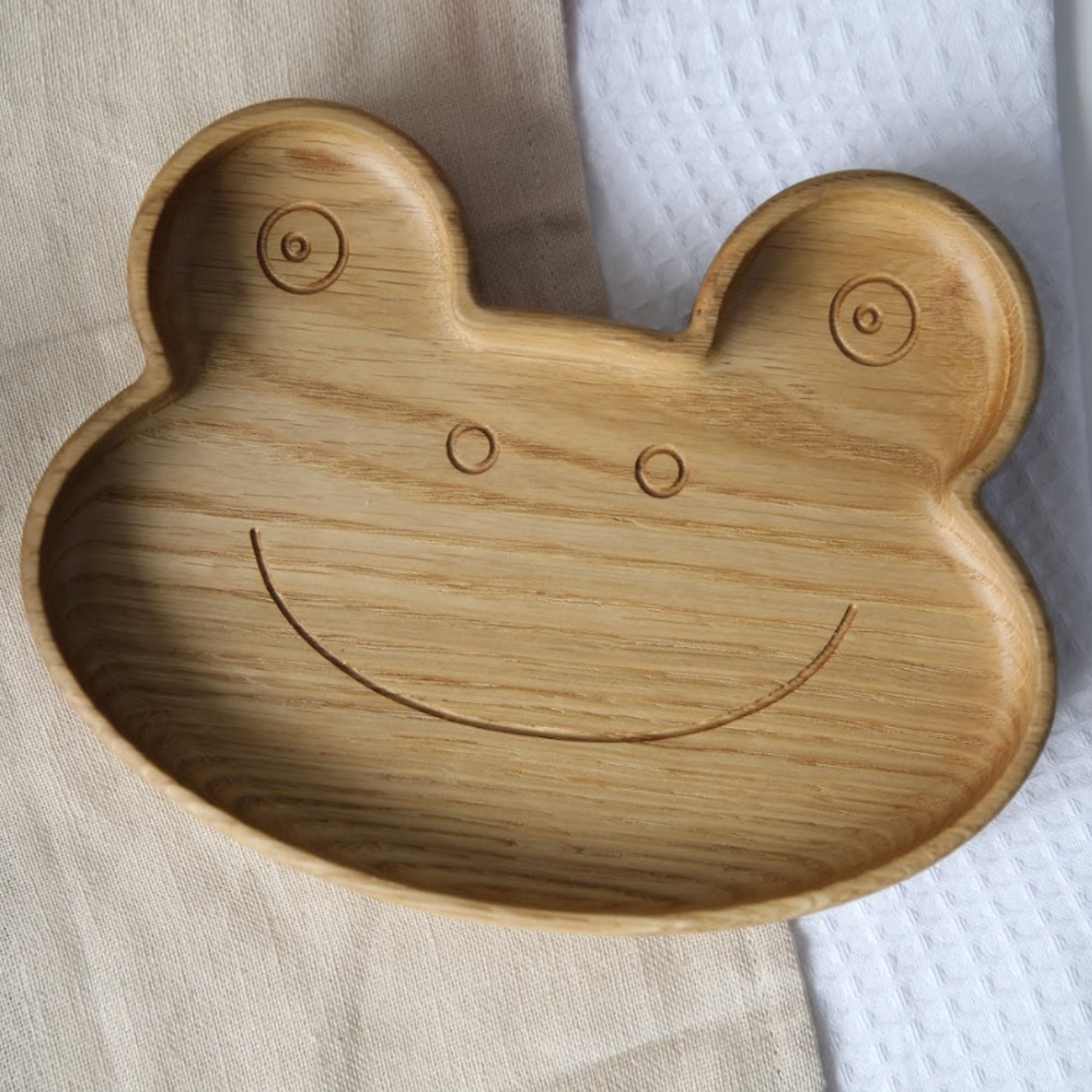 Дитяча тарілка ЖАБЕНЯ, з дерева