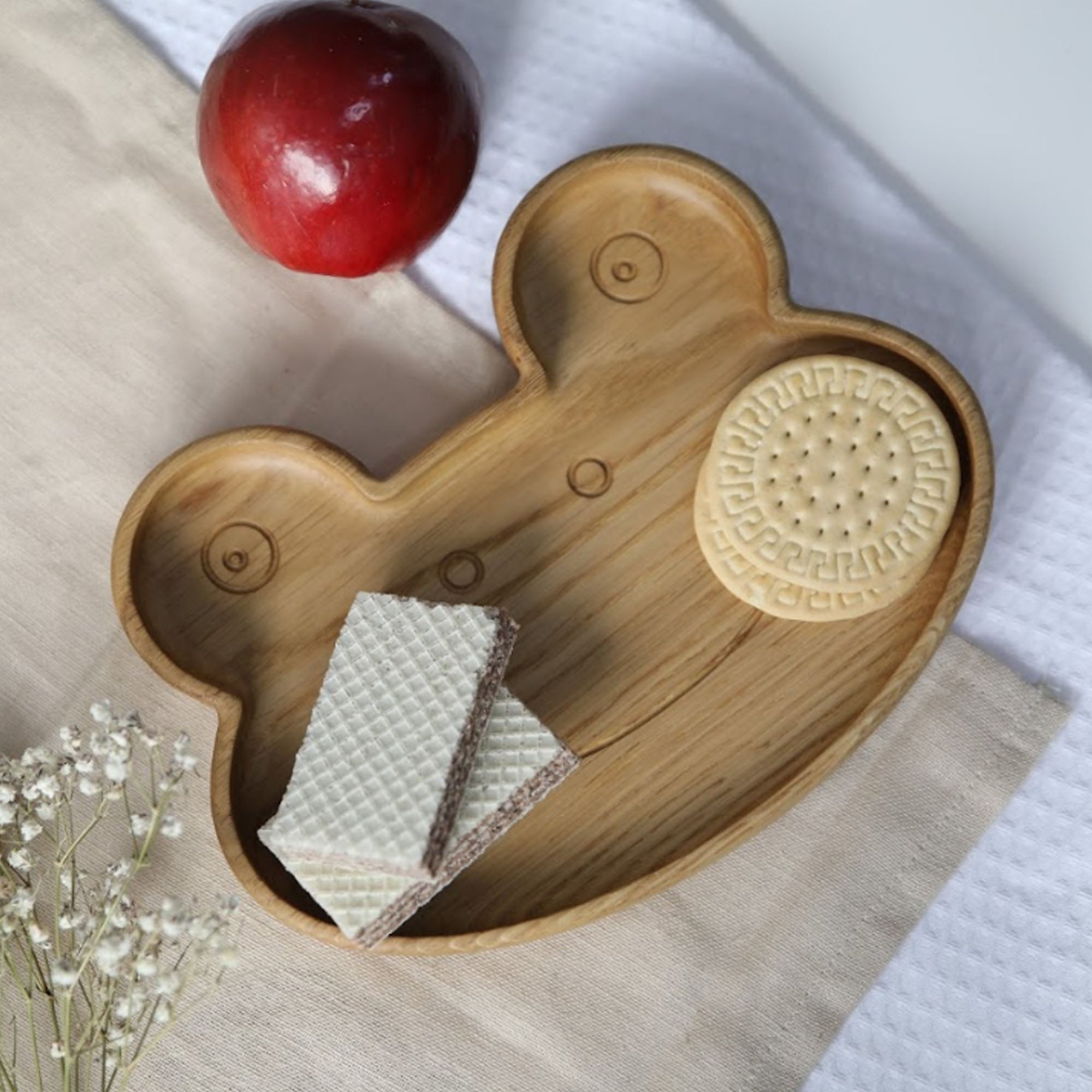 Дитяча тарілка ЖАБЕНЯ, з дерева