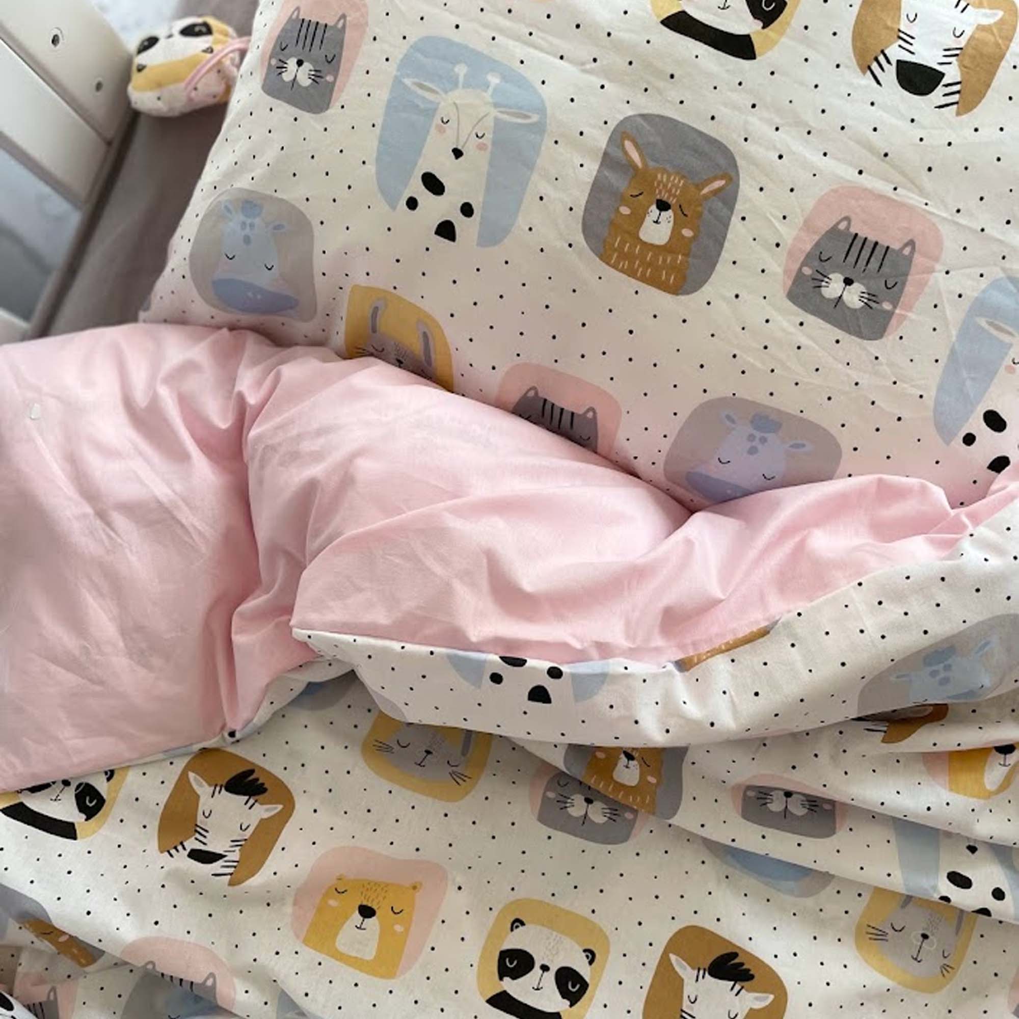 Дитячий комплект постільної білизни ЗВІРЯТА - зображення 1