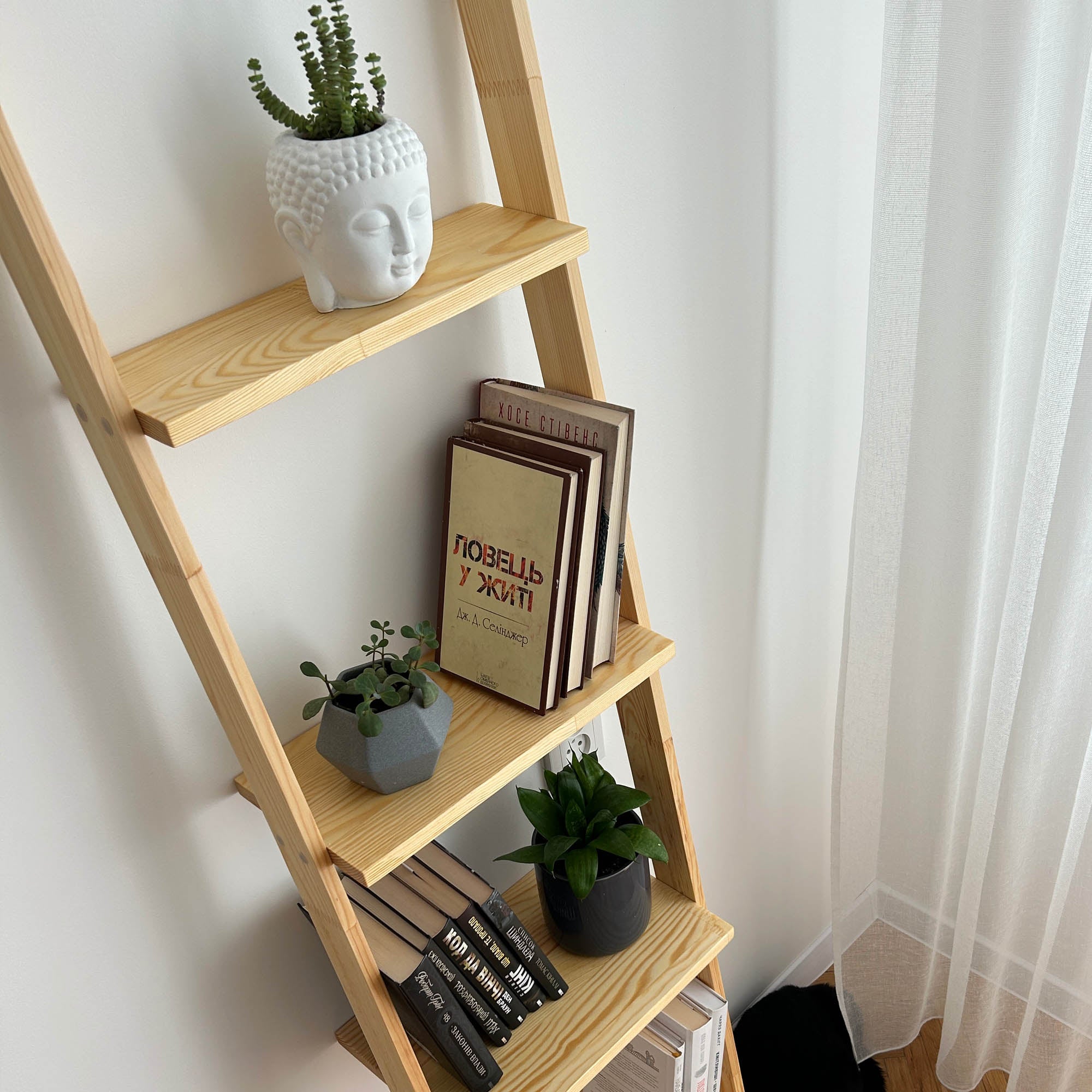Етажерка NATURAL, на 4 полички без бортиків