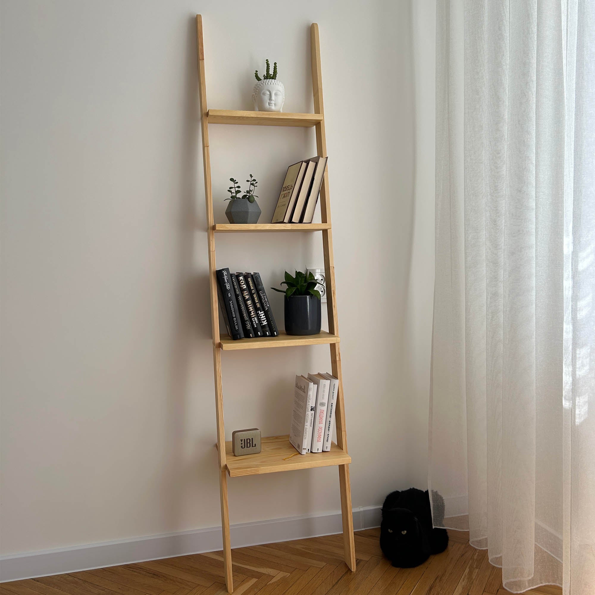 Етажерка NATURAL, на 4 полички без бортиків