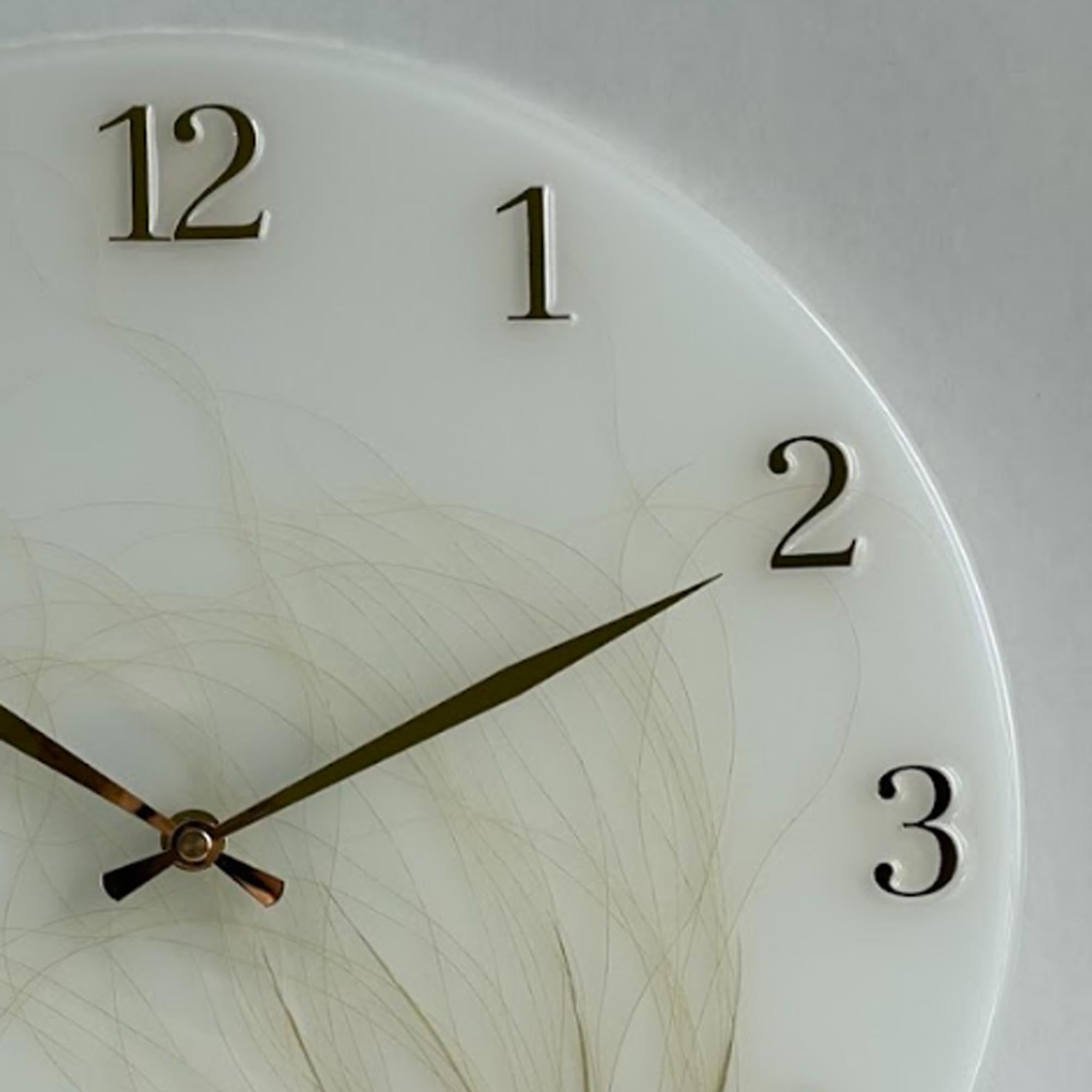 Годинник з епоксидної смоли, ковила