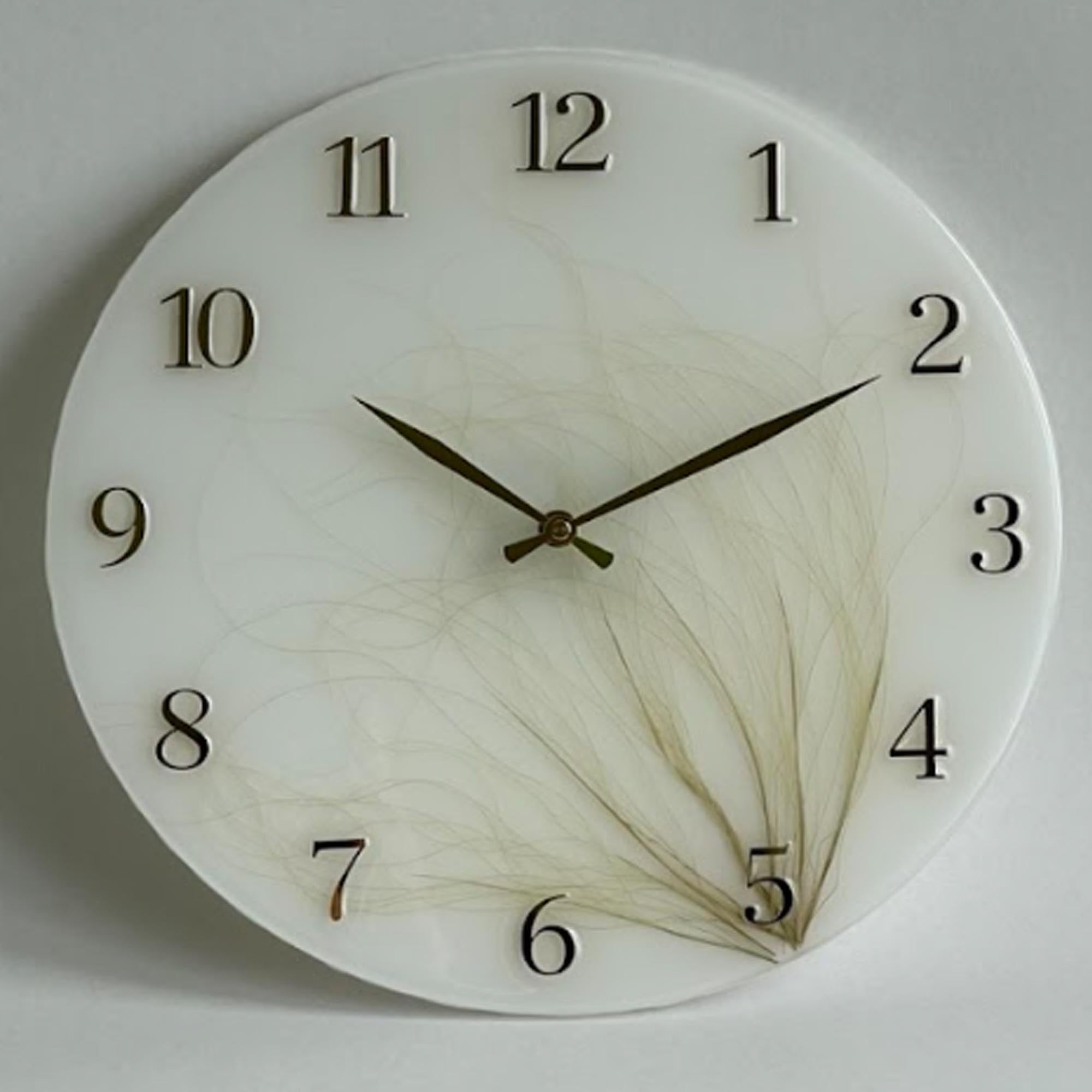 Годинник з епоксидної смоли, ковила