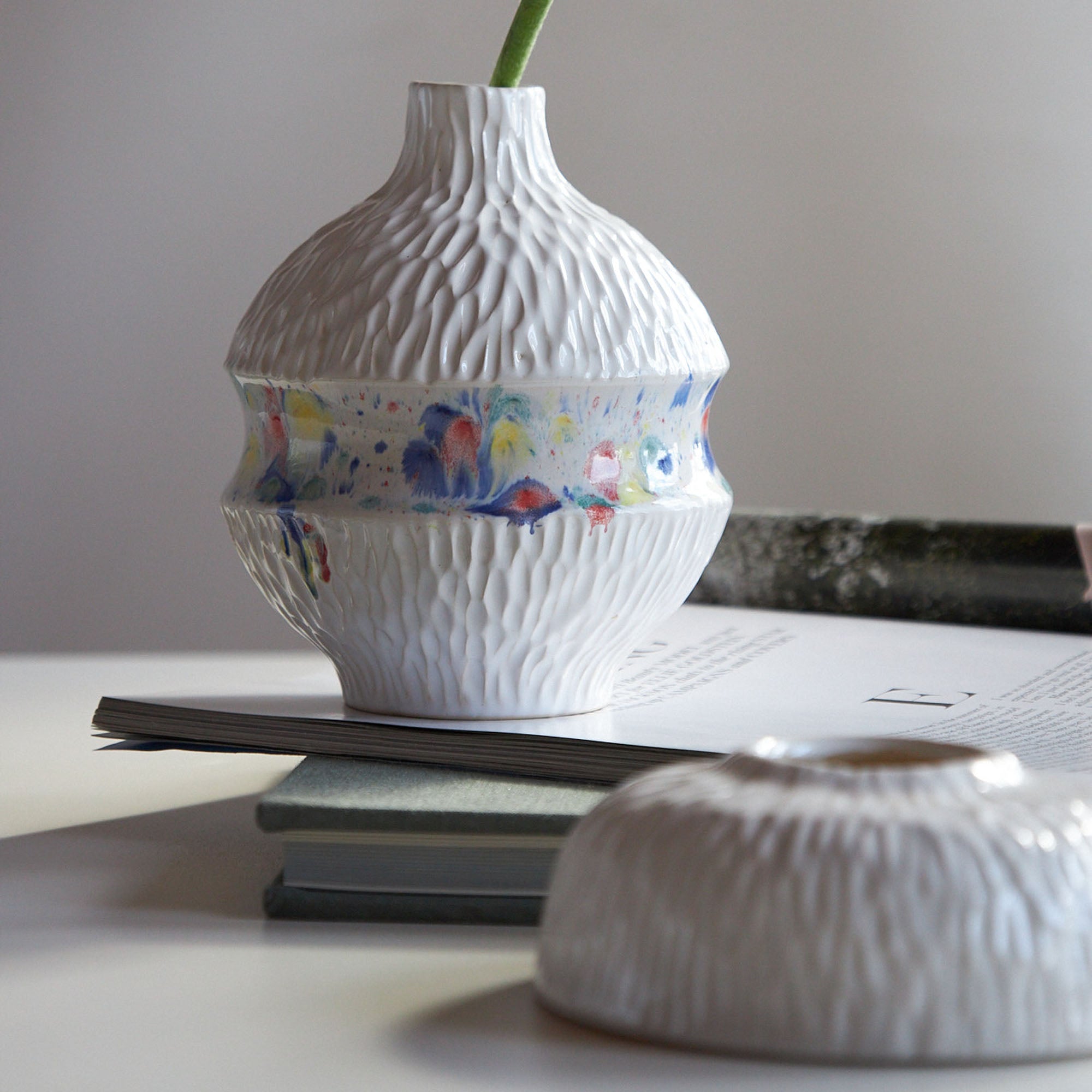 Комплкет із двух ваз АРЛЕКІН, ручної роботи