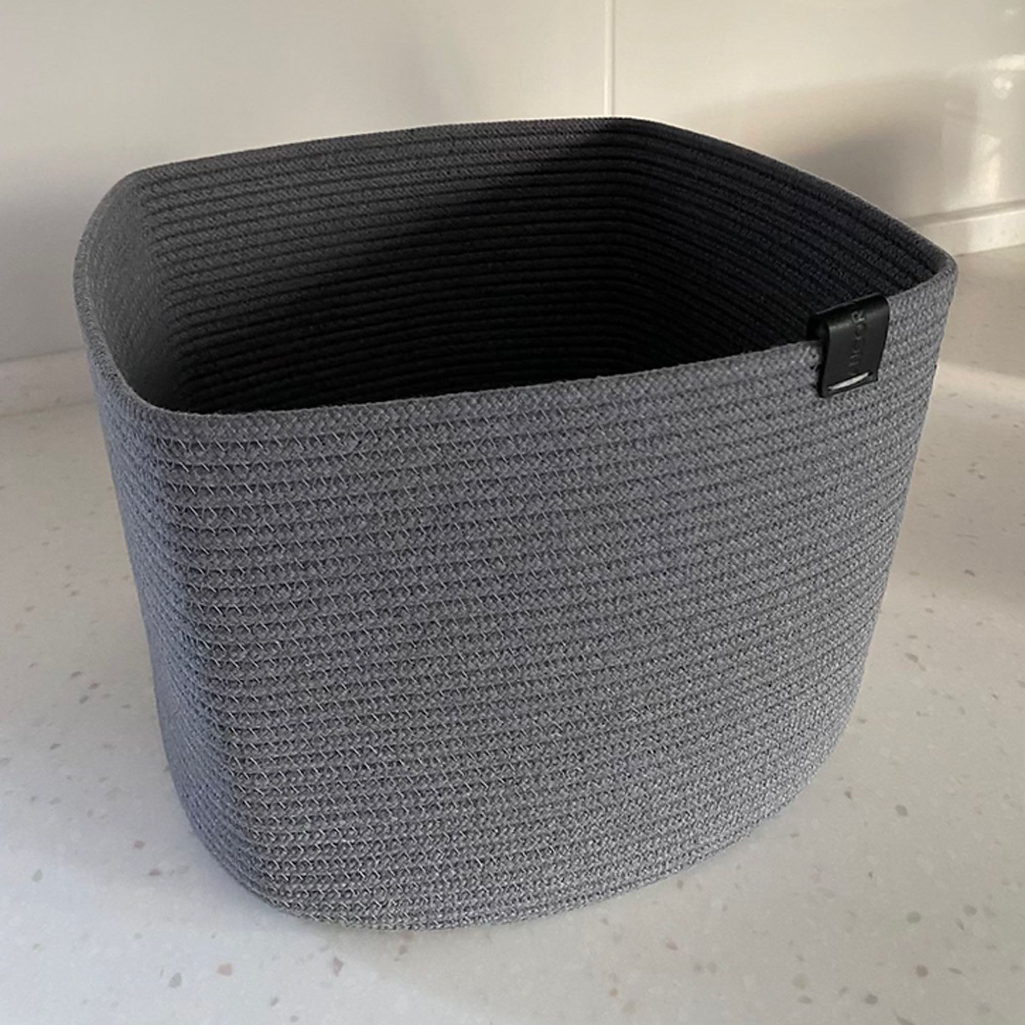 Корзина, 25х25х19 см, темно-серый