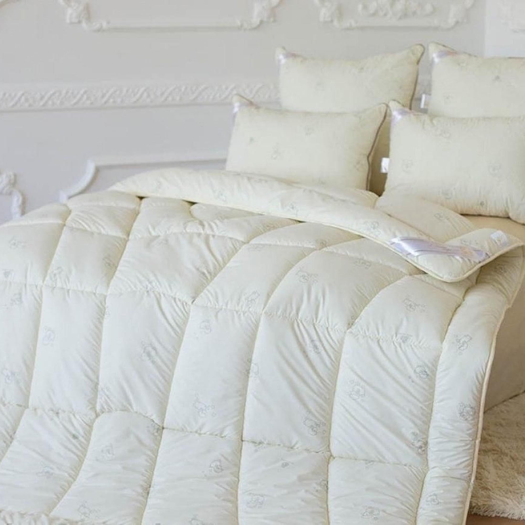 Ковдра з овечої шерсті зимова - зображення 1