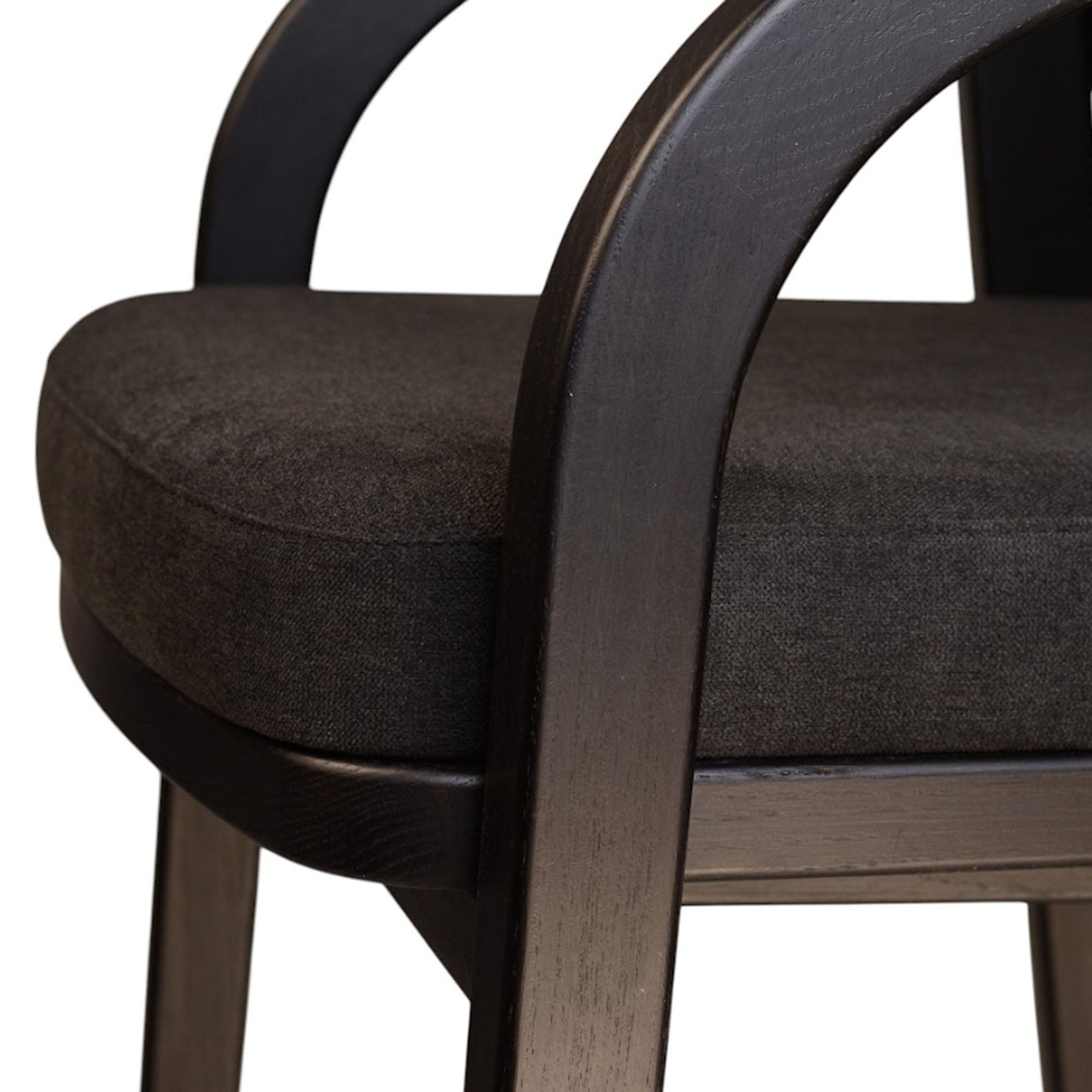 Крісло барне OTIS з дуба, чорний