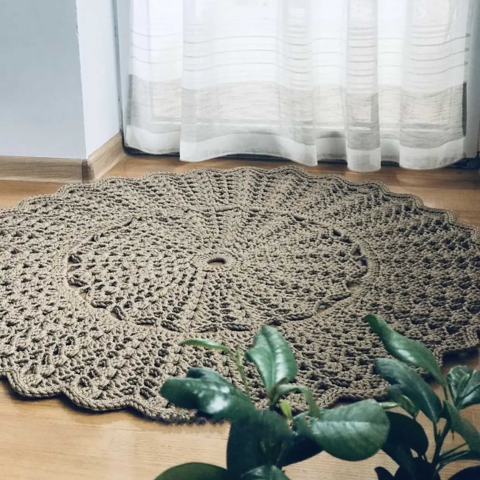 Килим круглий ажурний - зображення 2