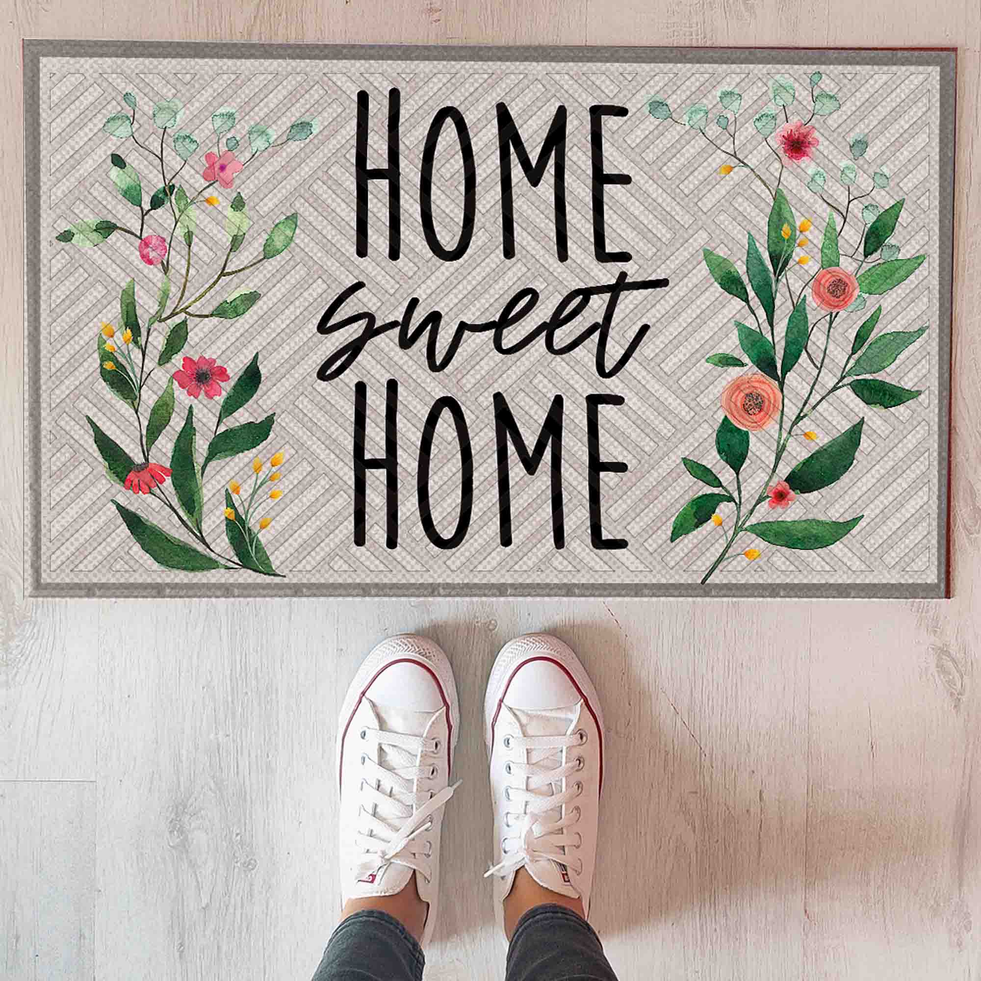 Килимок придверний з принтом HOME SWEET HOME - зображення 1