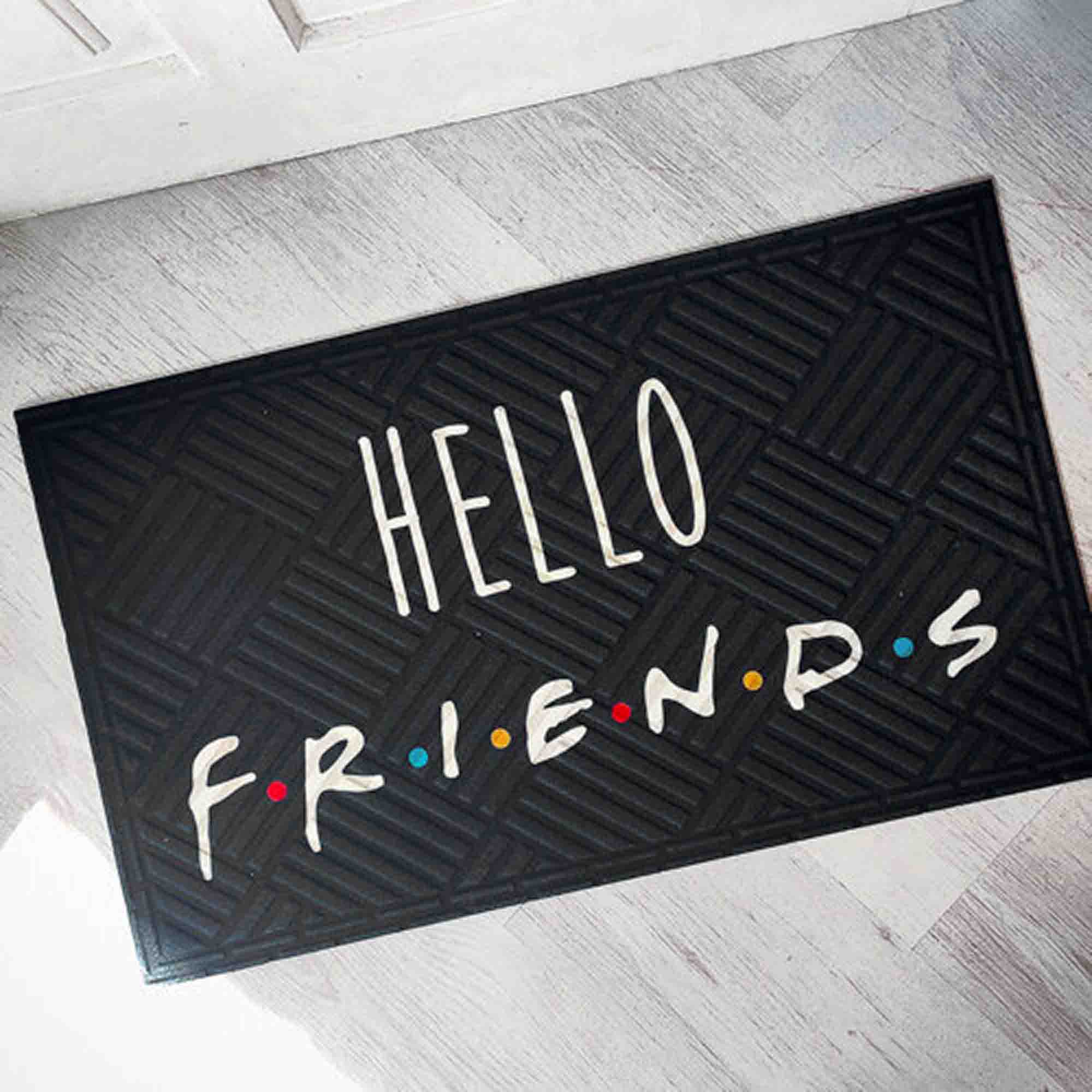Килимок придверний з принтом HELLO FRIENDS - зображення 1