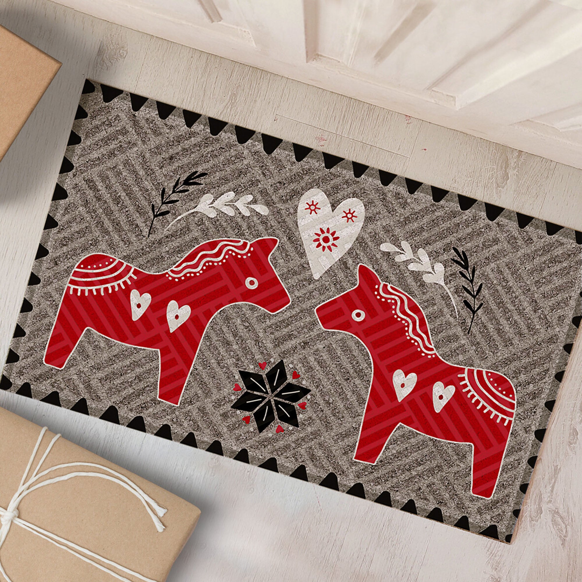 Килимок придверний з принтом HYGGE