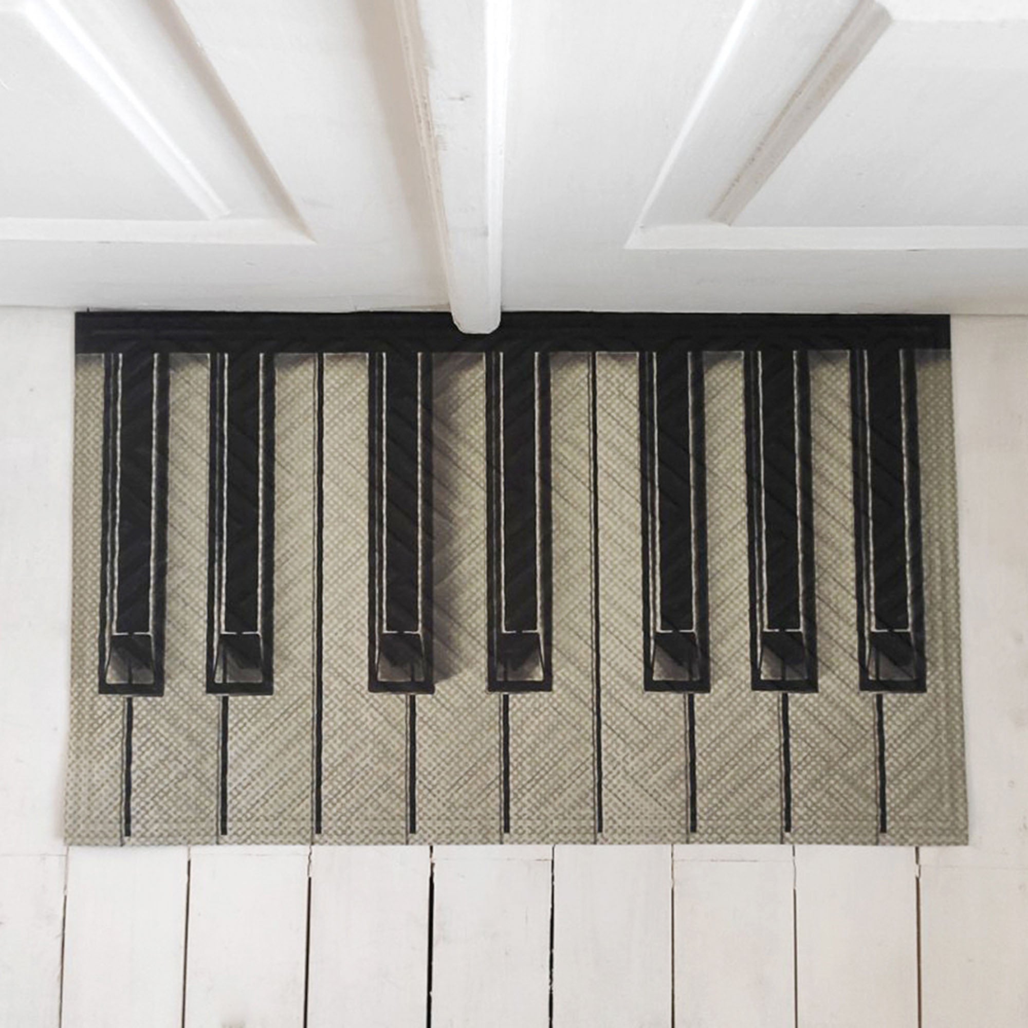 Килимок придверний з принтом ПІАНІНО МУЗИКА