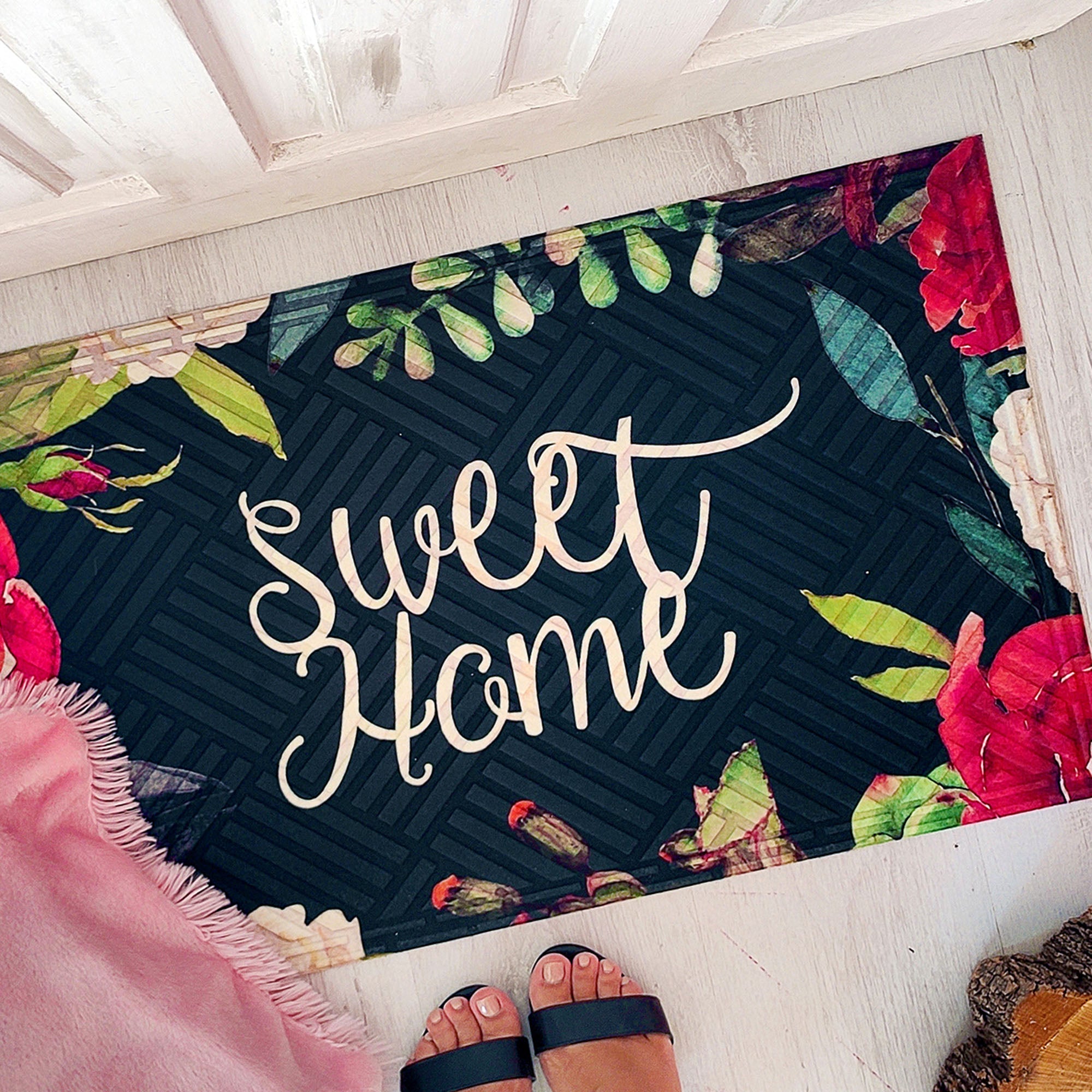 Килимок придверний з принтом SWEET HOME