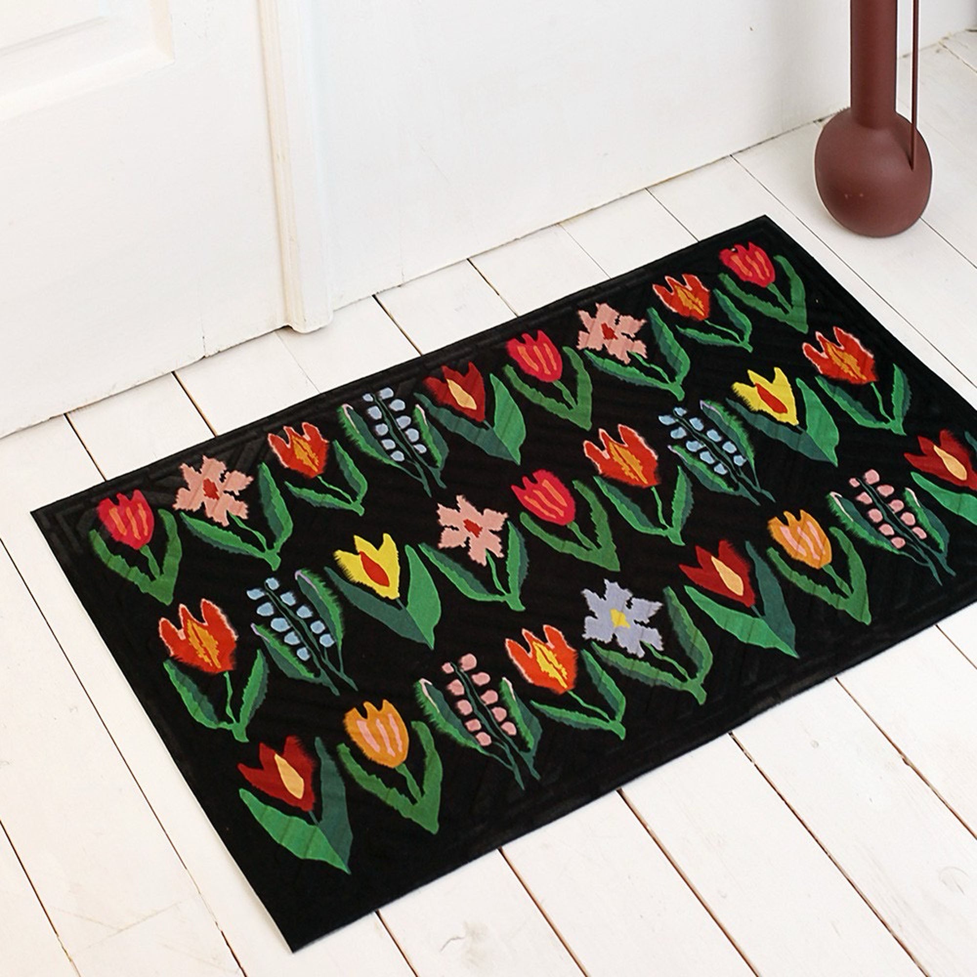 Килимок придверний з принтом ВЕСНА КРАСНА