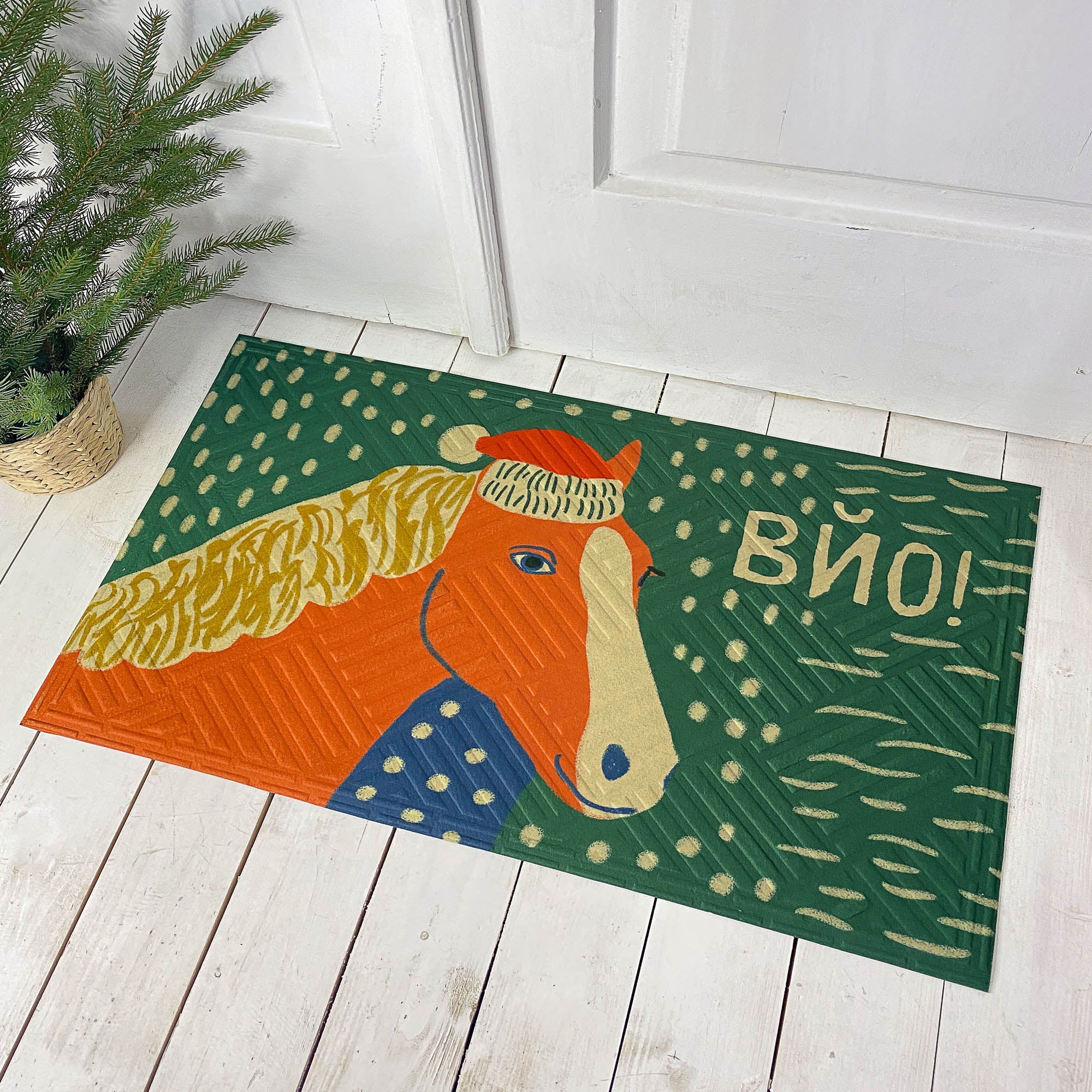 Коврик привратный с принтом ВЙО