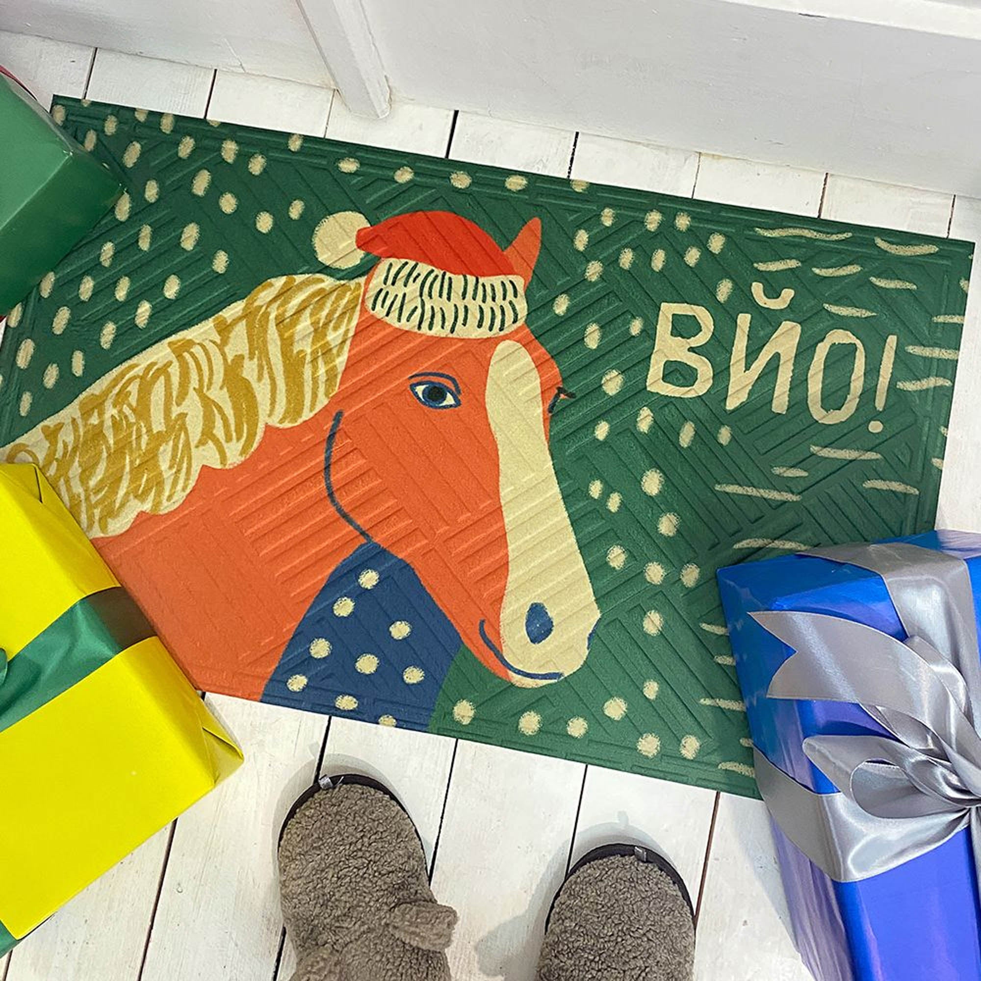 Коврик привратный с принтом ВЙО