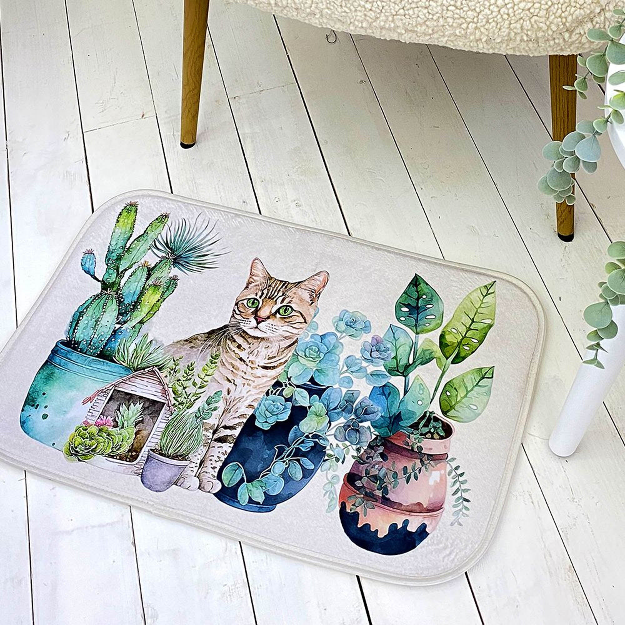 Коврик в ванную КОТ И ВАЗОНЫ