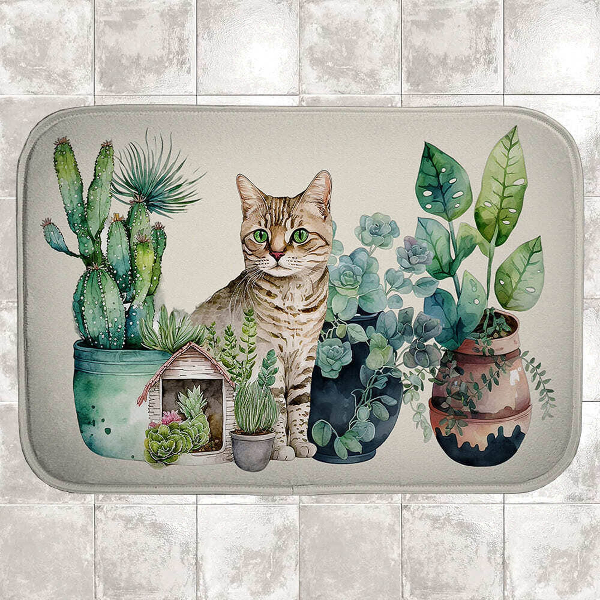 Коврик в ванную КОТ И ВАЗОНЫ