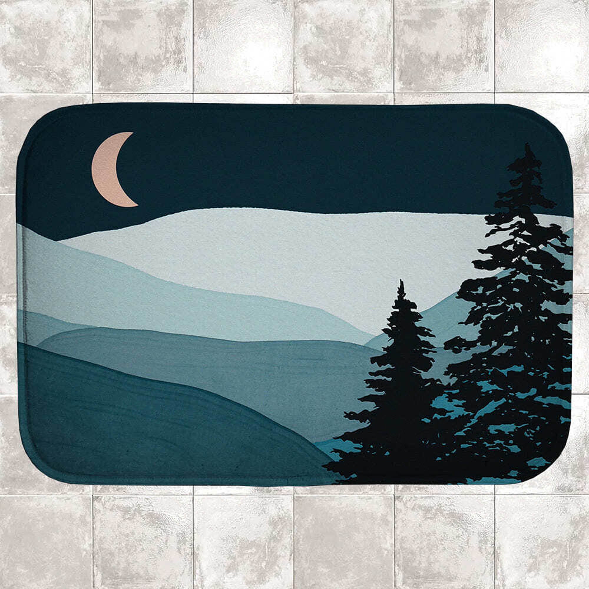 Коврик в ванную НОЧЬ В ГОРАХ