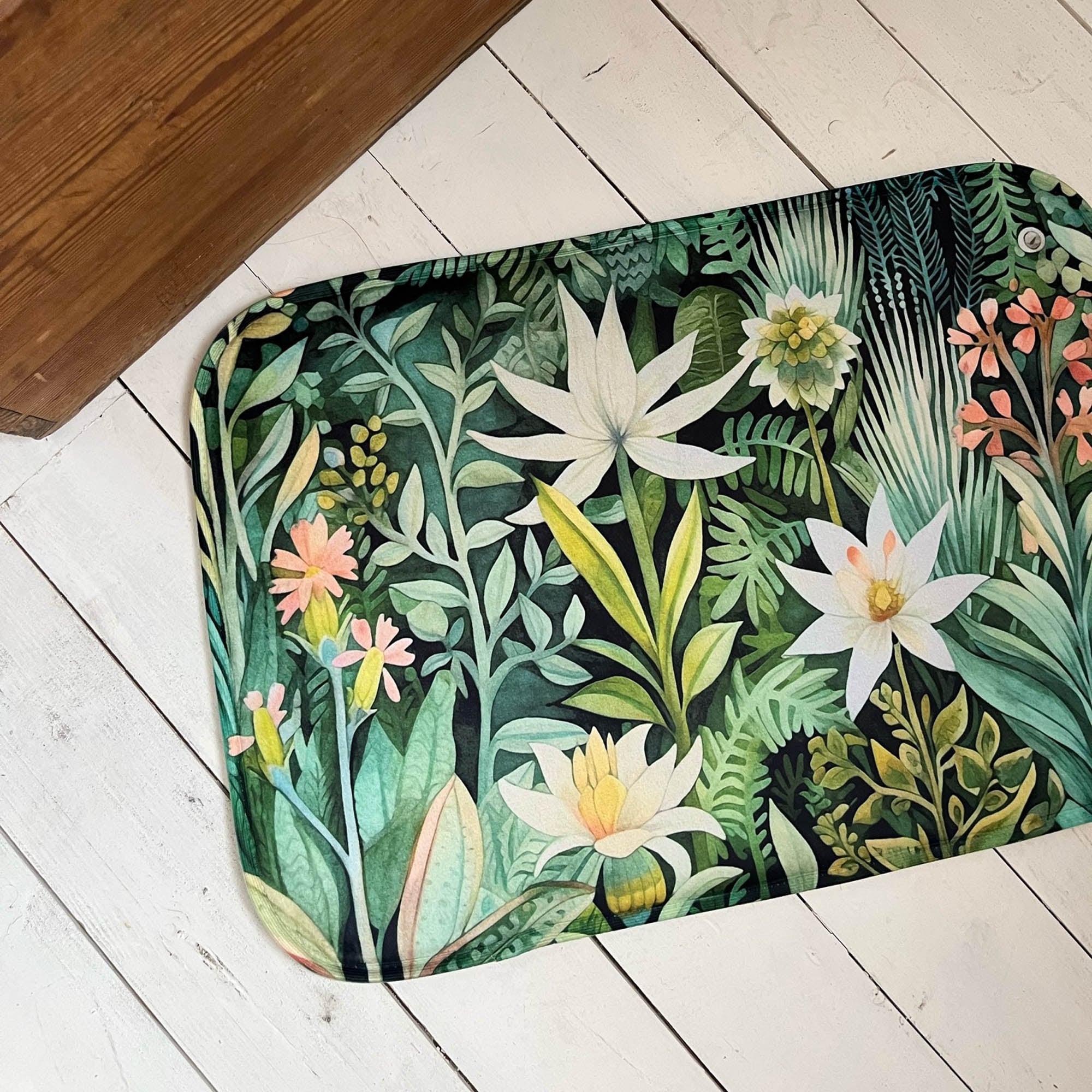 Коврик в ванную ТРОПИЧЕСКИЕ ЦВЕТЫ