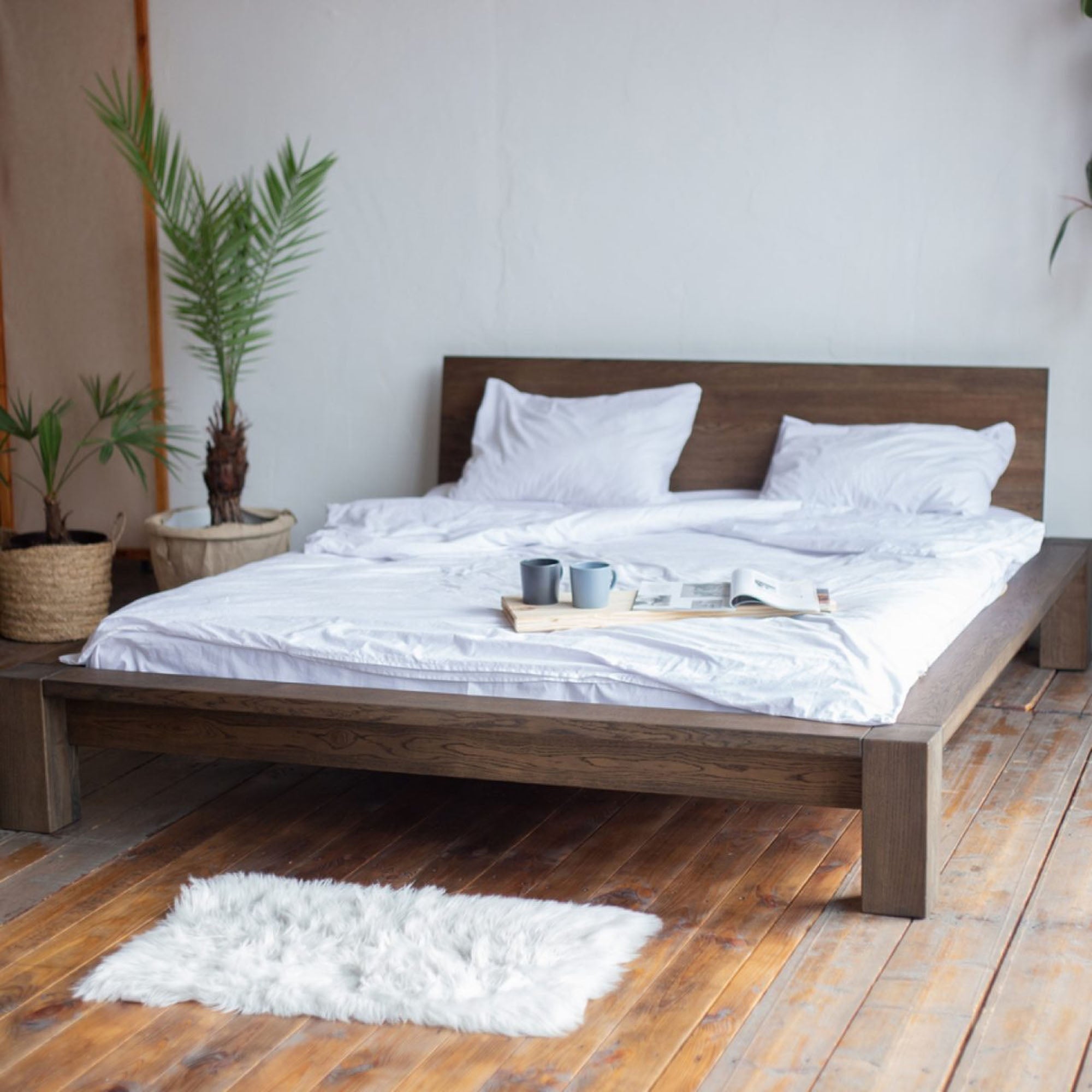 Ліжко дерев'яне двоспальне B-1