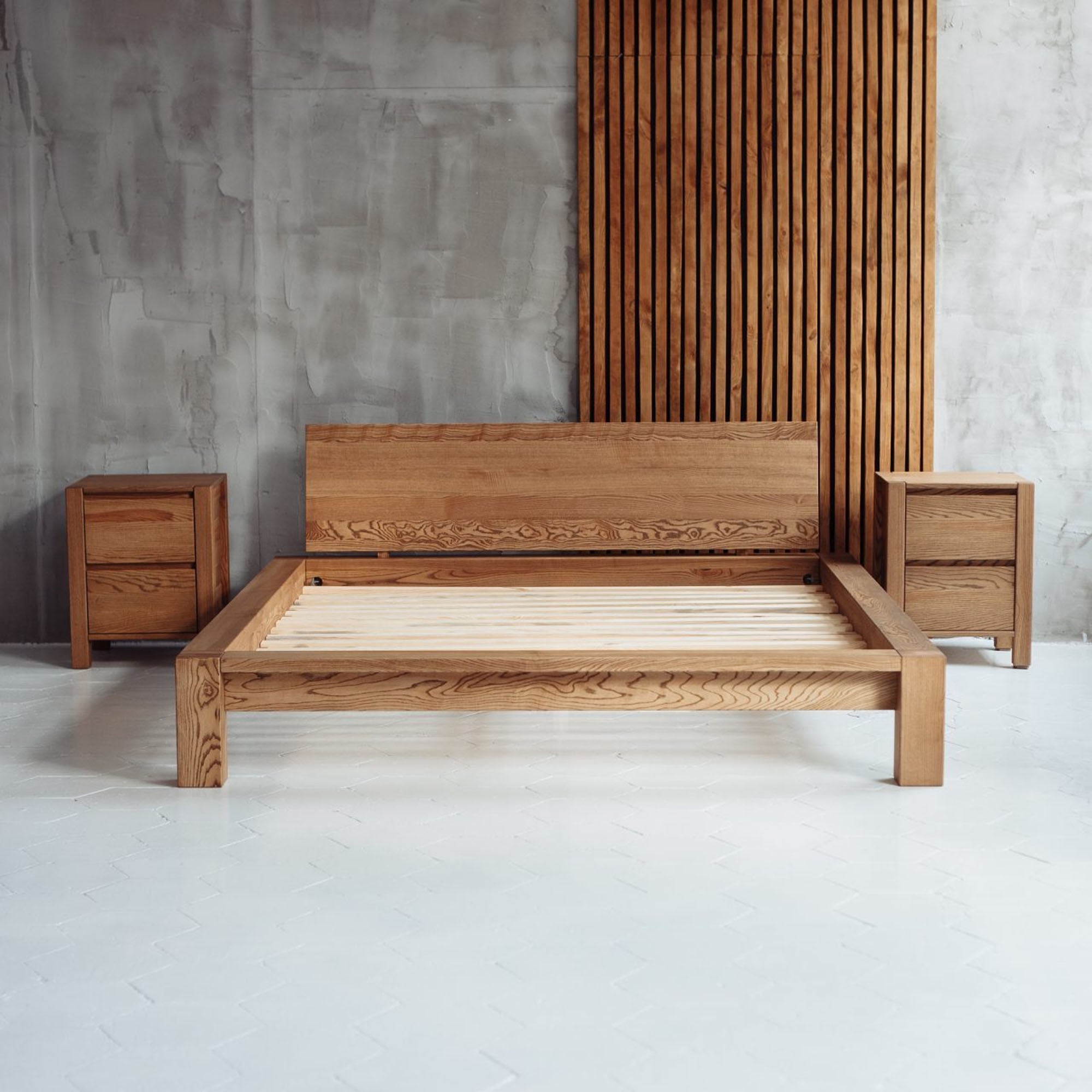 Ліжко дерев'яне двоспальне B-1