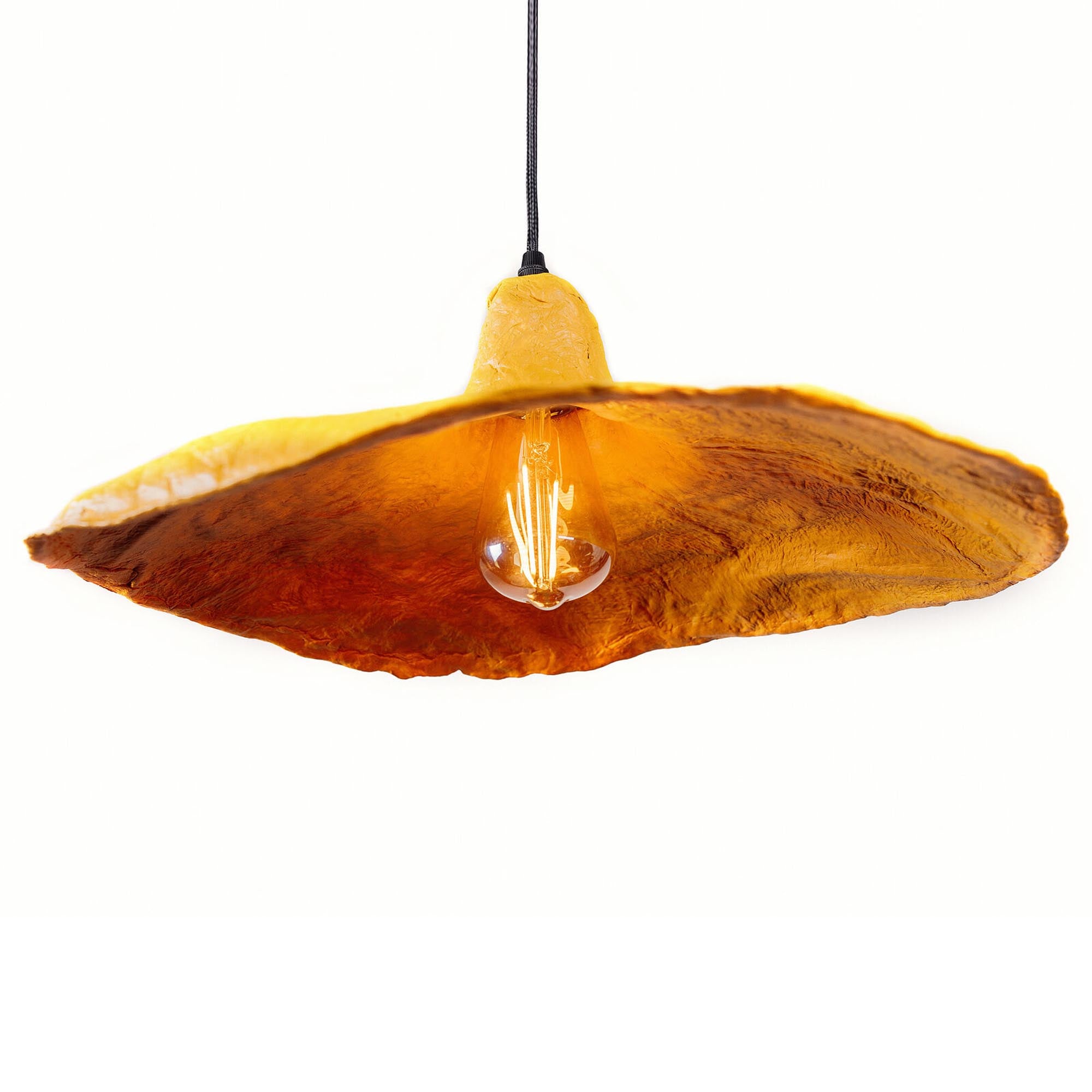 Люстра КАПЕЛЮХ з підсиленого пап'є-маше - зображення 2