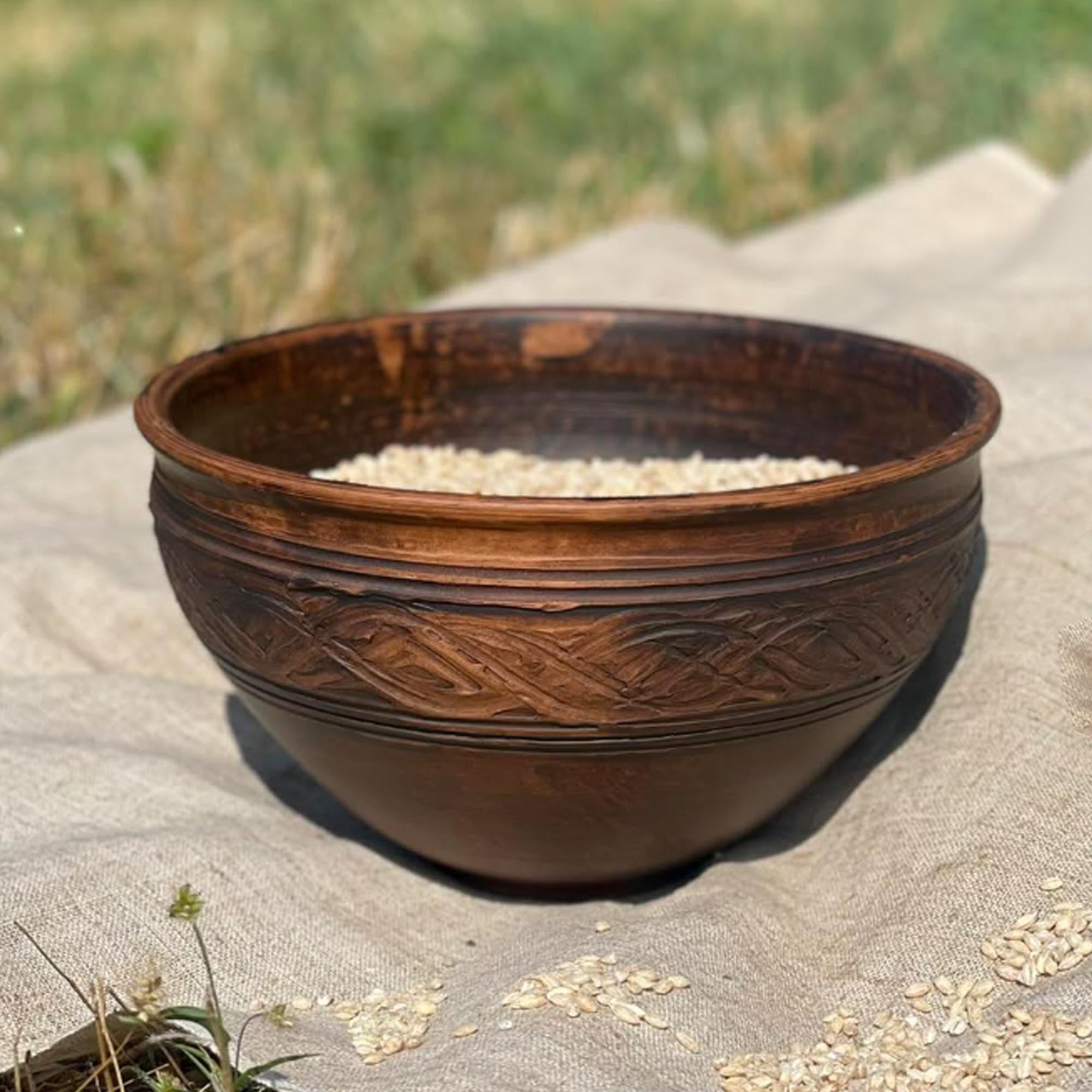 Макітра молочно-вощена