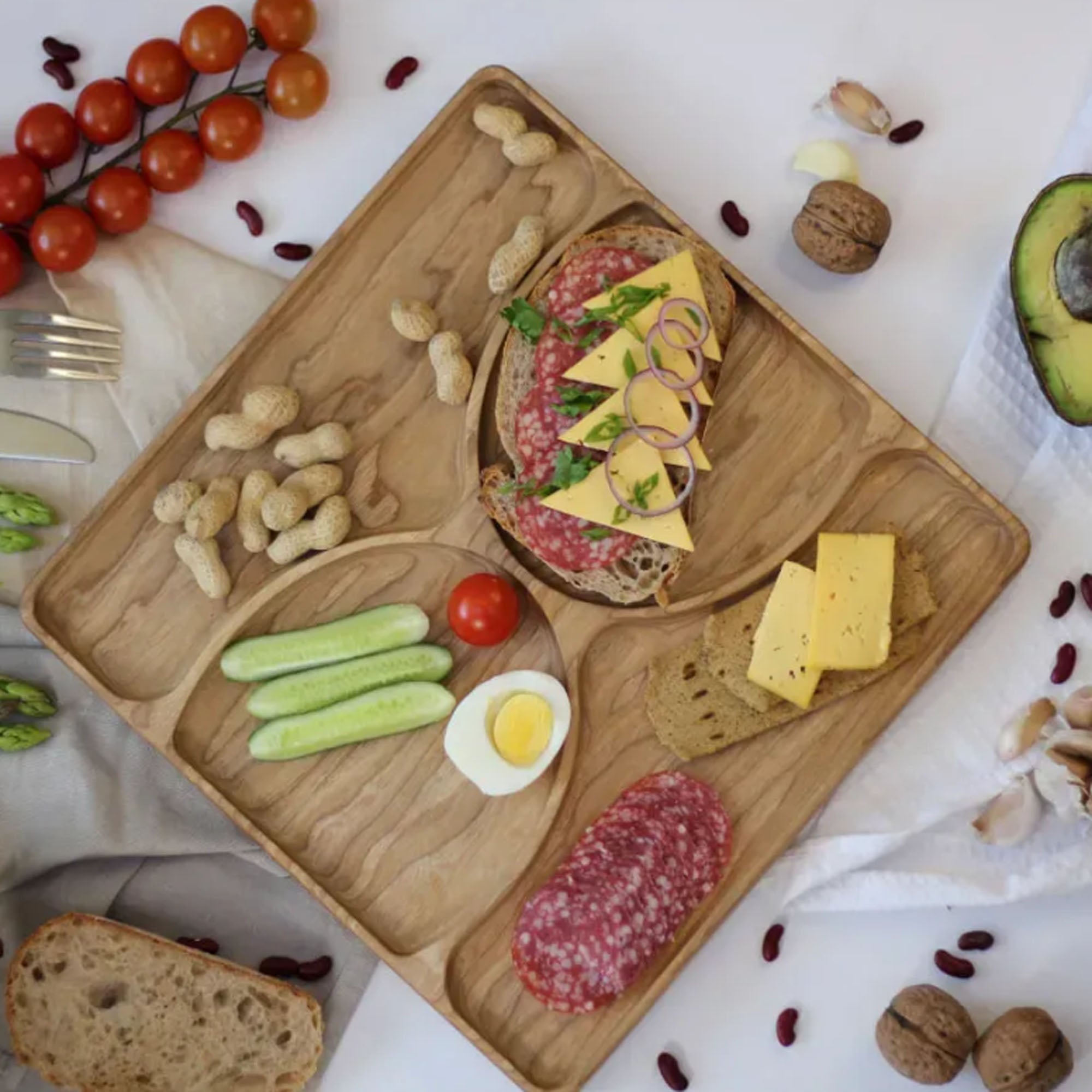 Менажниця ПІСОЧНИЙ ГОДИННИК з дерева