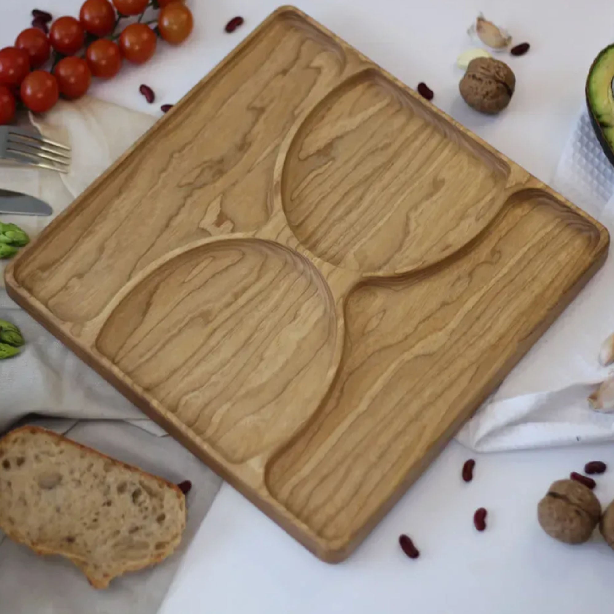 Менажниця ПІСОЧНИЙ ГОДИННИК з дерева